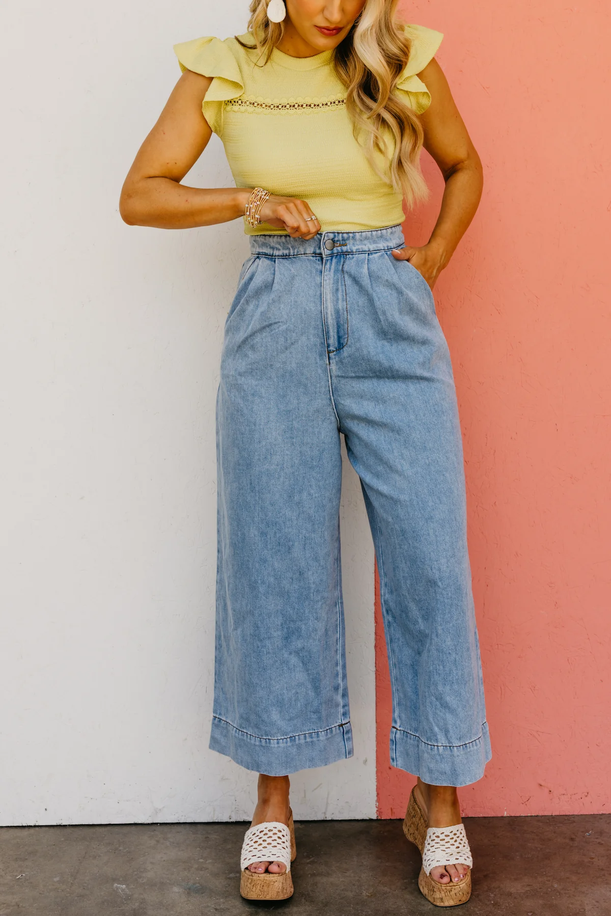 The Landyn Wide Leg Crop Jeans - Image 3
