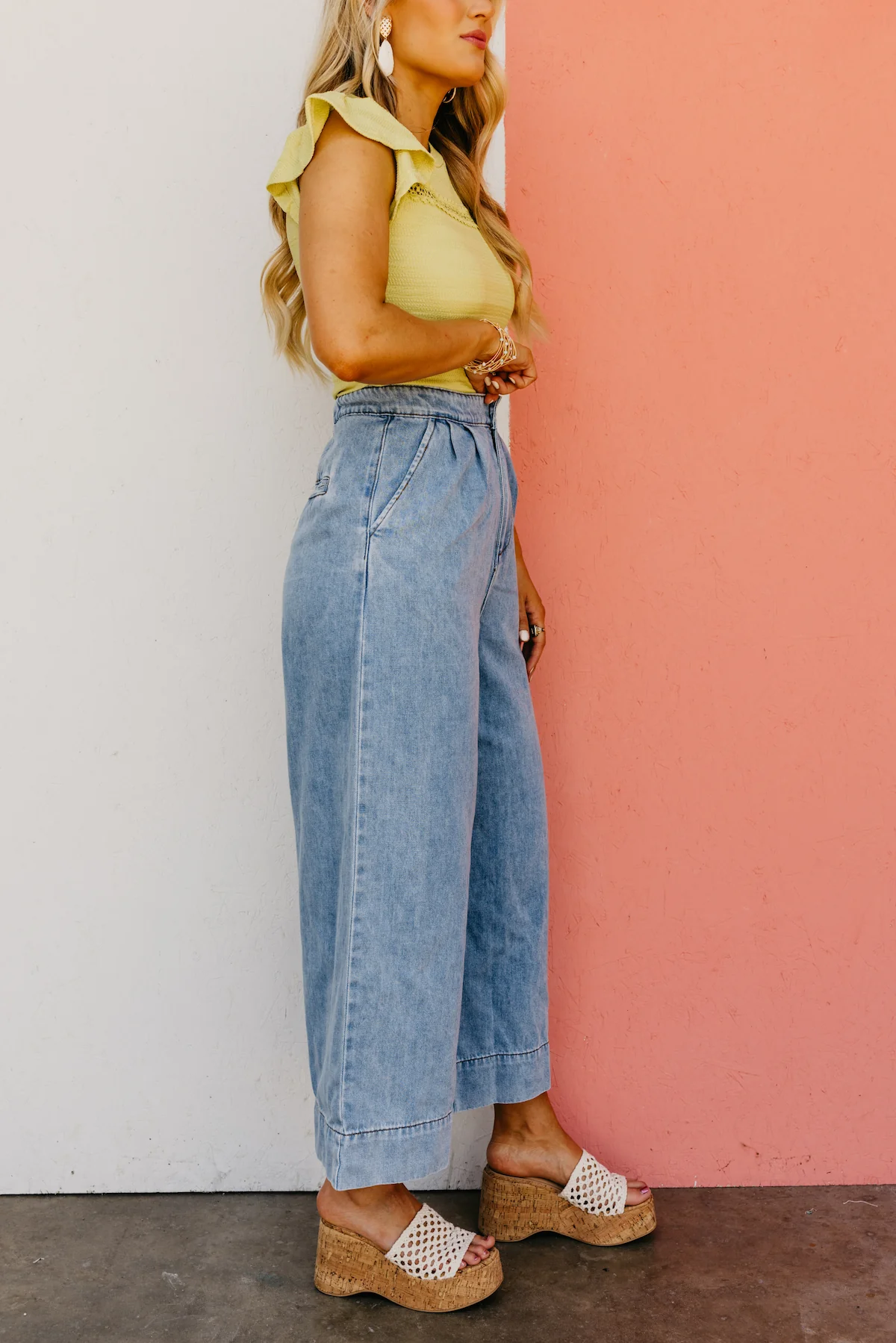 The Landyn Wide Leg Crop Jeans - Image 4