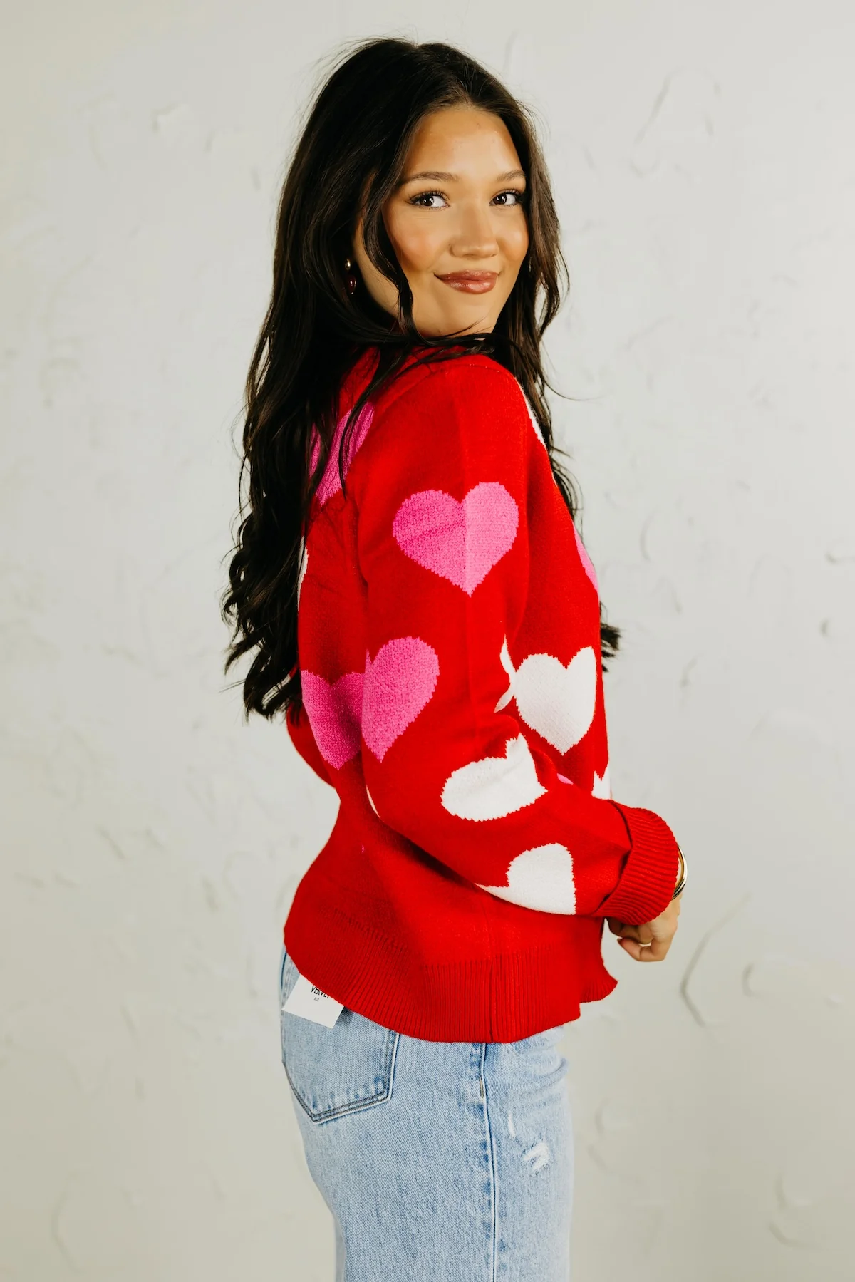 The Leila Heart Mock Neck Sweater - Image 7