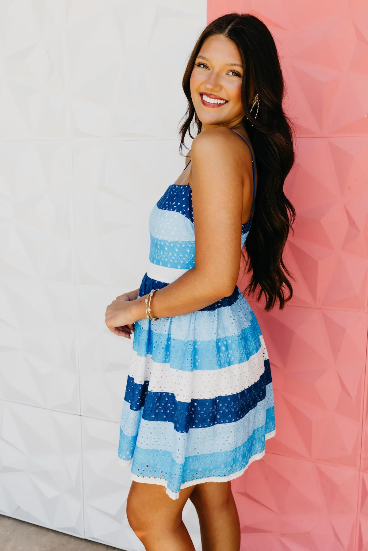 The Leland Eyelet Mini Dress - Image 9