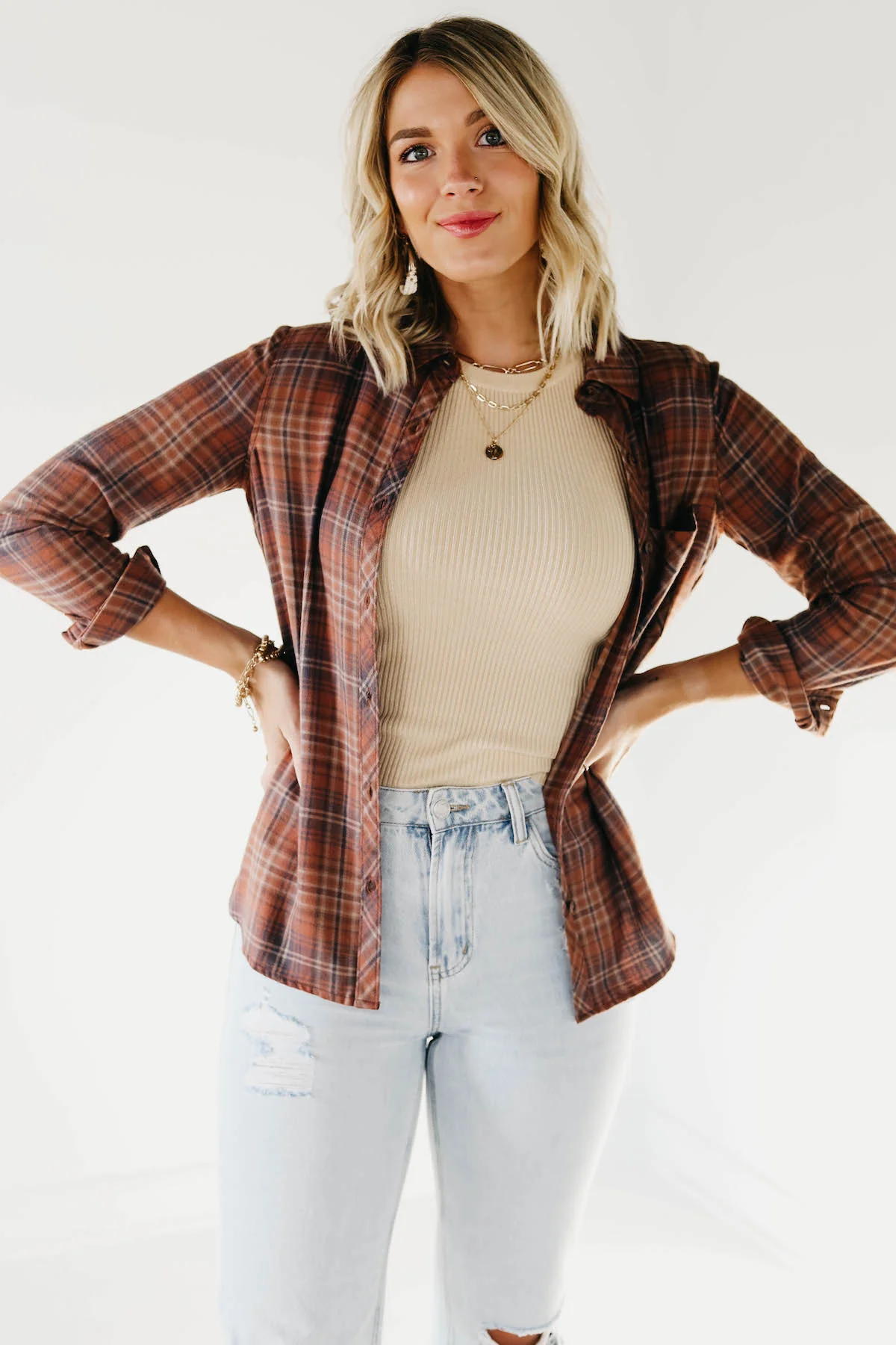The Liliana Plaid Button Down - Image 6