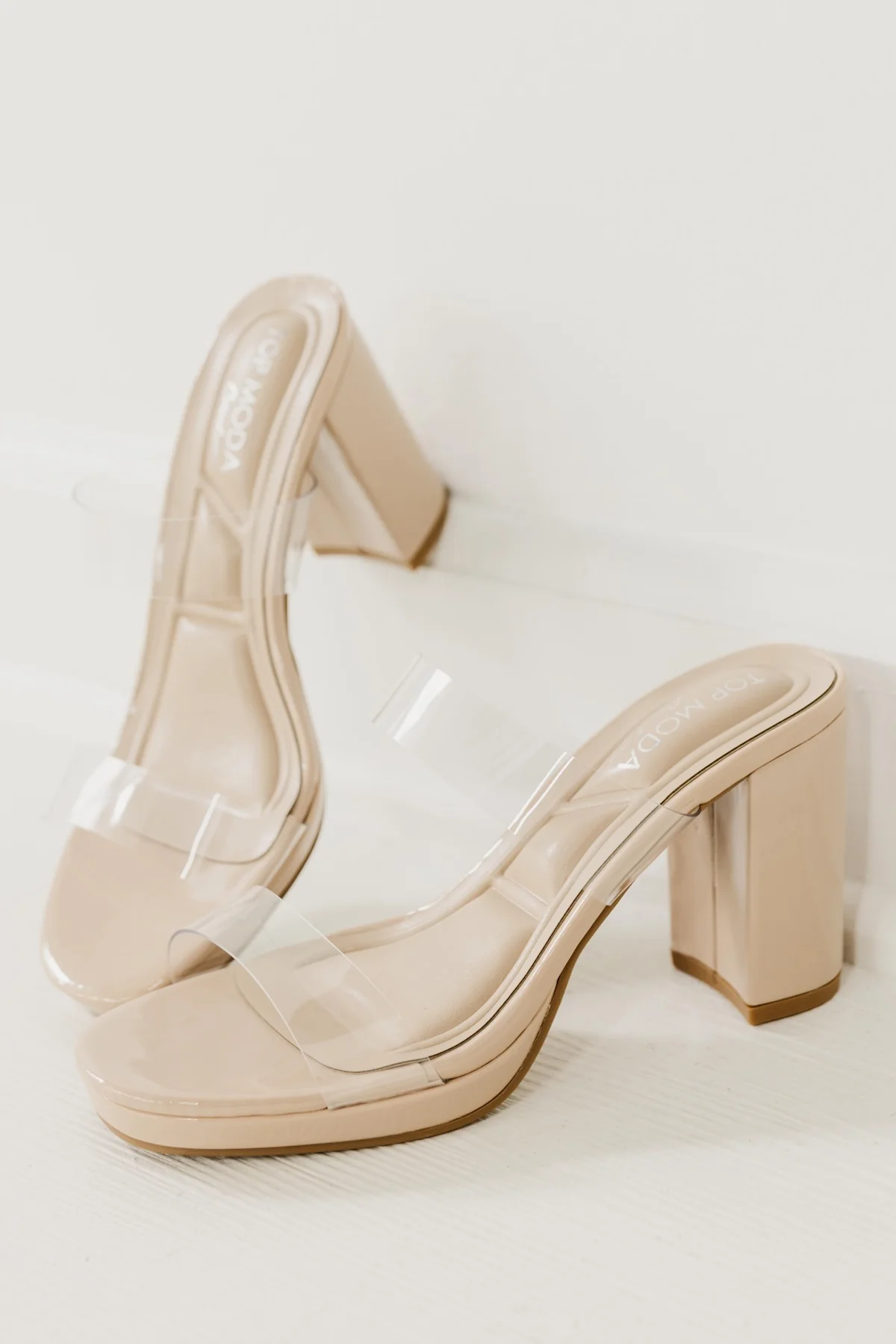 The Lily Clear Block Heel