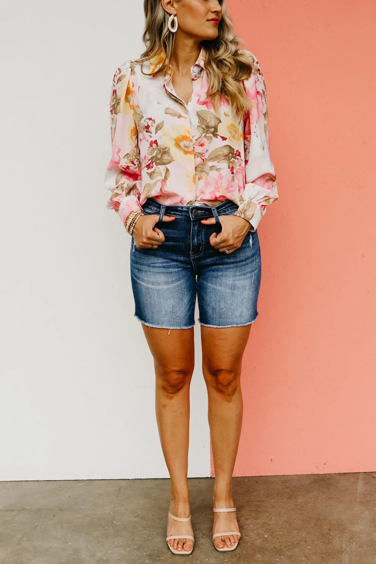 Vervet Denim | The Loretta Mid Rise Midi Shorts - FINAL SALE - Image 3