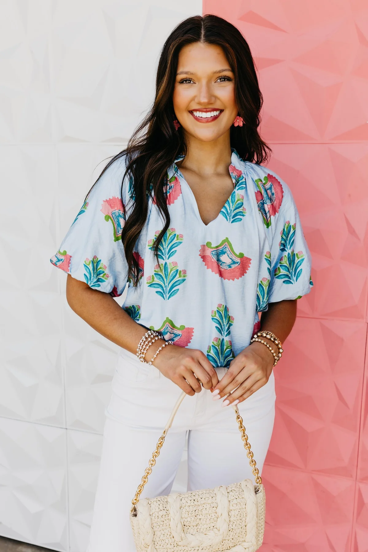 The Luciana Puff Sleeve Blouse