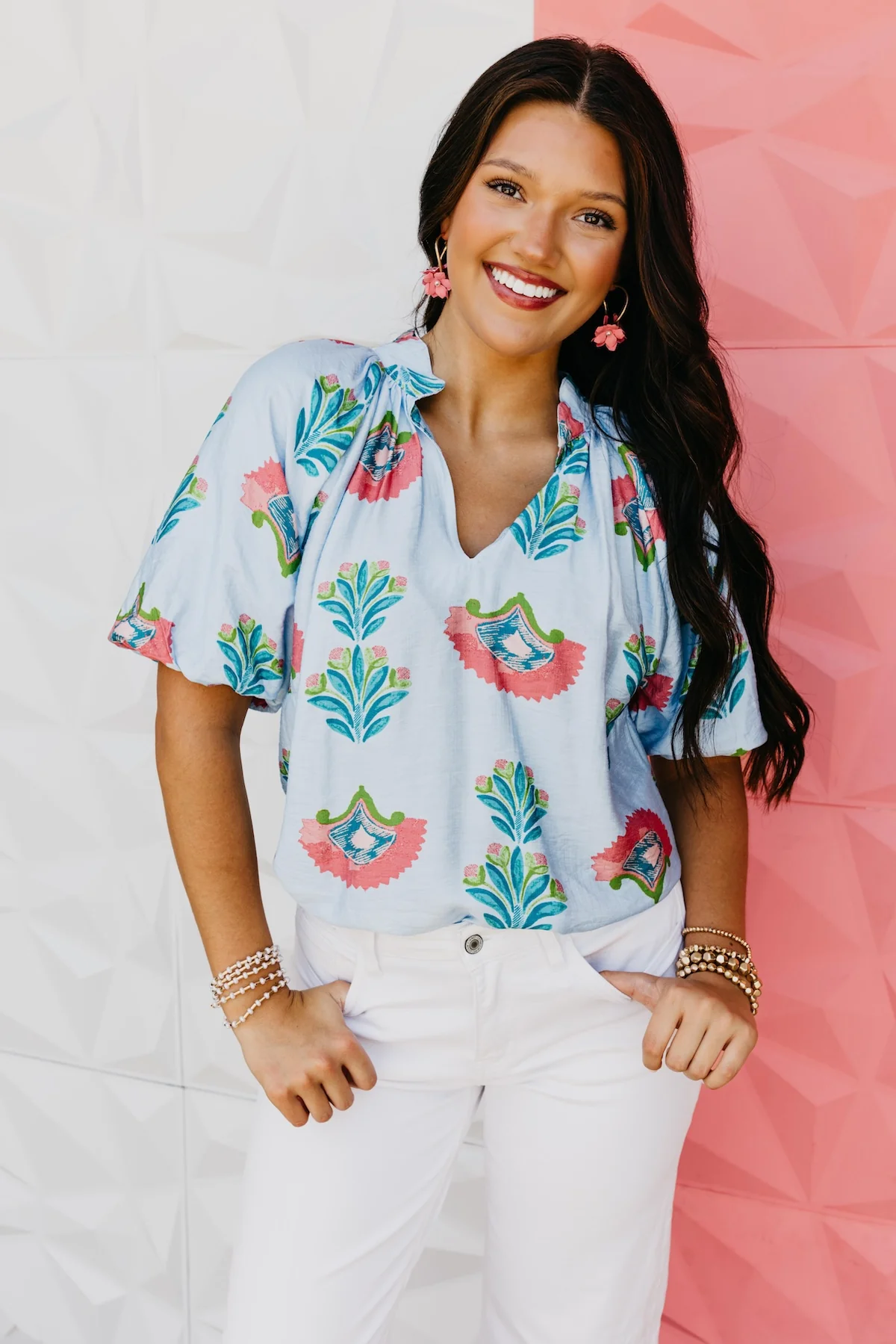 The Luciana Puff Sleeve Blouse - Image 6
