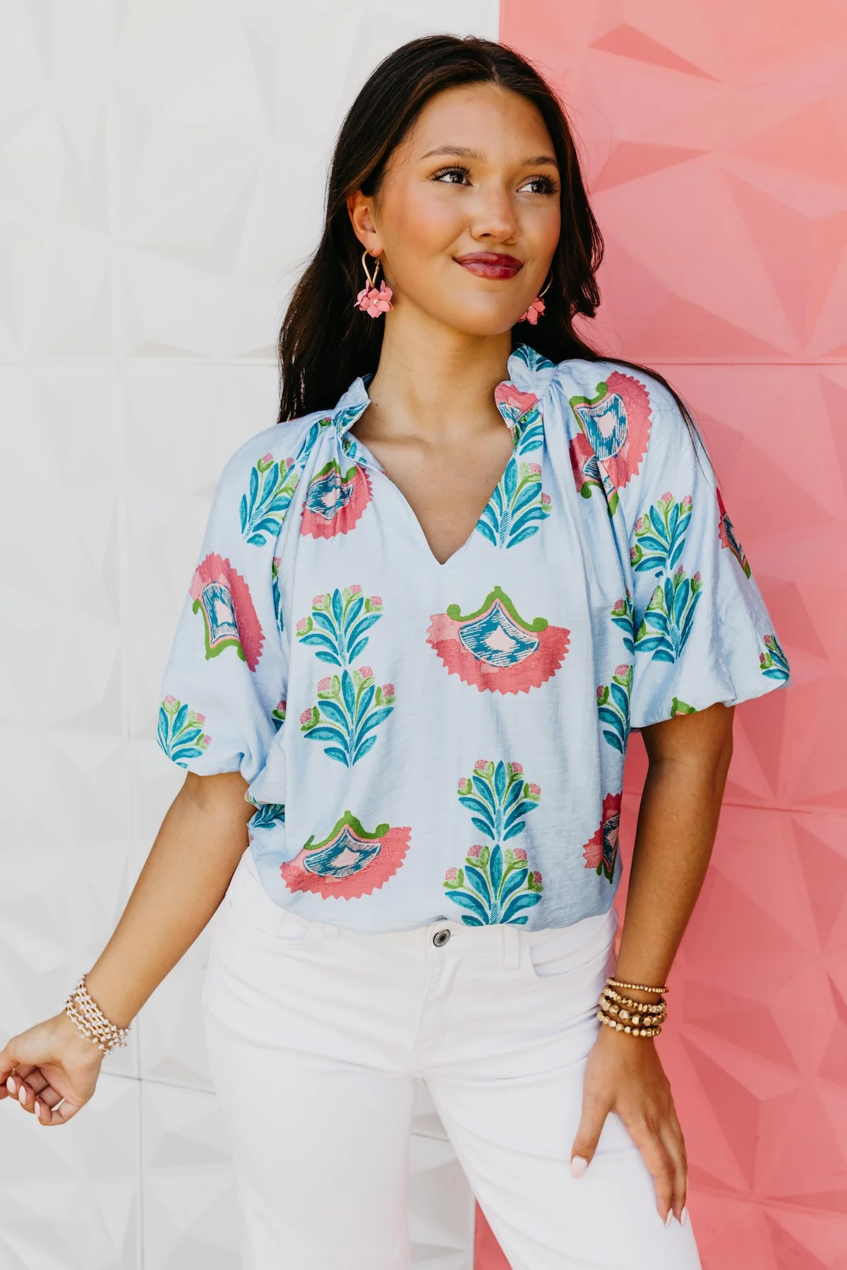 The Luciana Puff Sleeve Blouse - Image 7