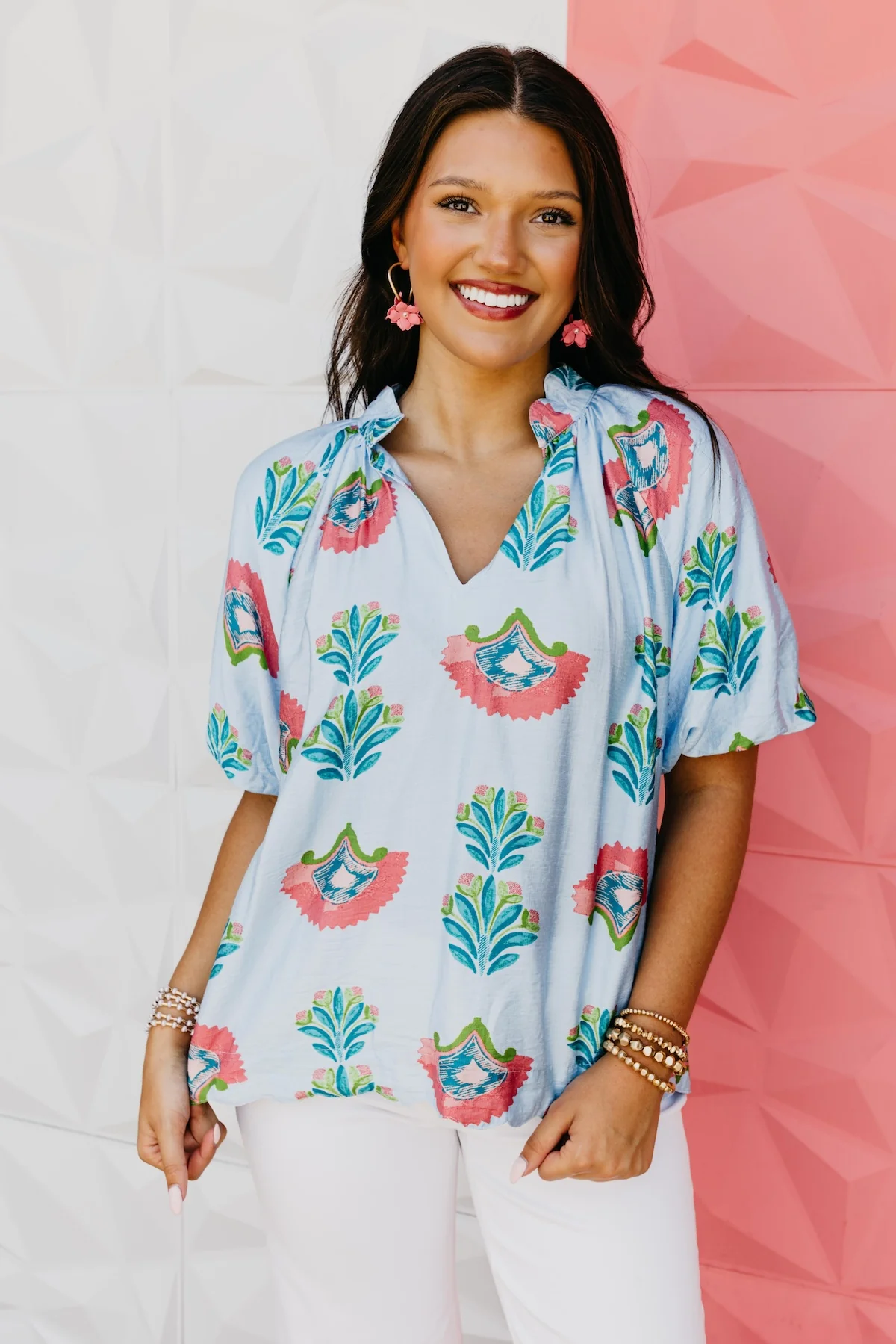 The Luciana Puff Sleeve Blouse - Image 8