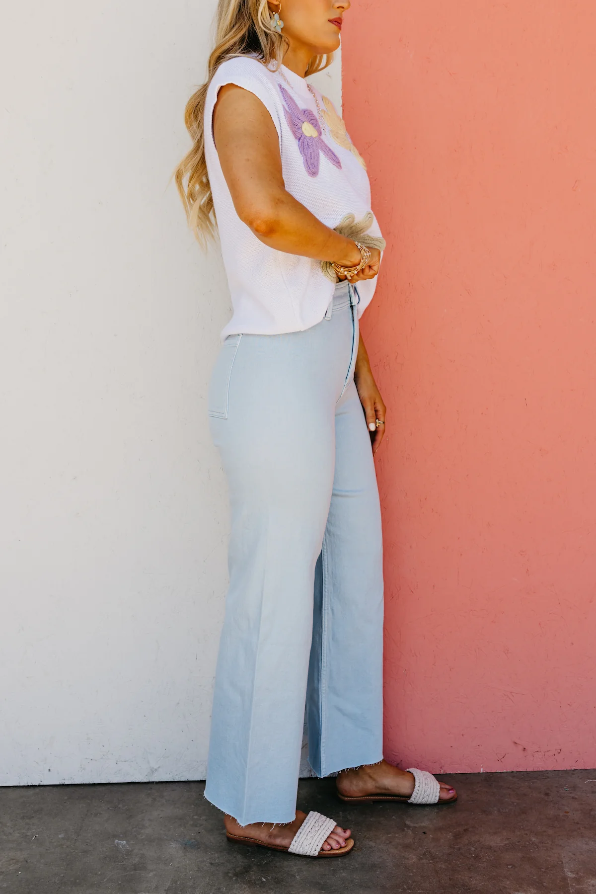 The Luciano Straight Wide Leg Denim Pants - Image 4