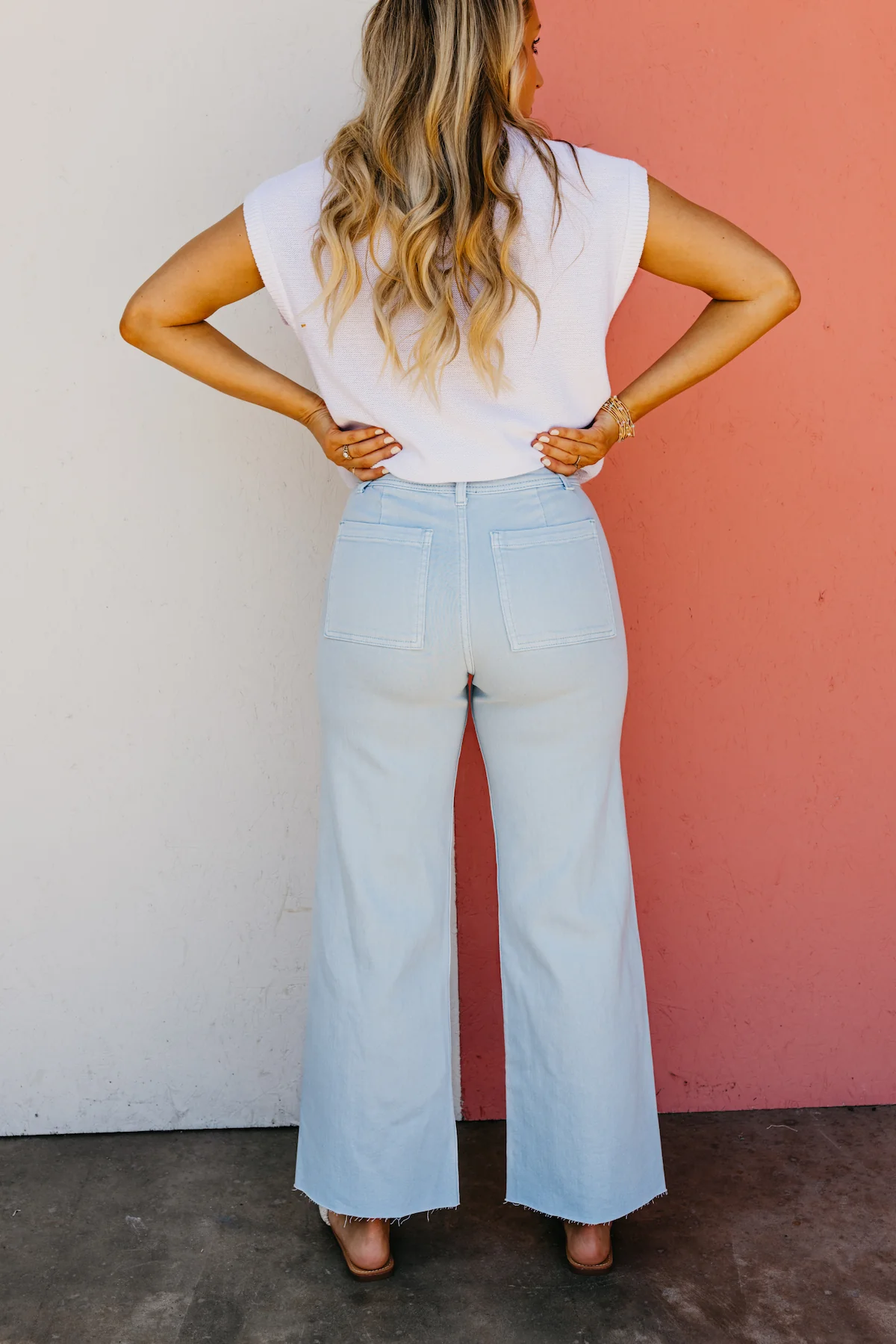 The Luciano Straight Wide Leg Denim Pants - Image 5