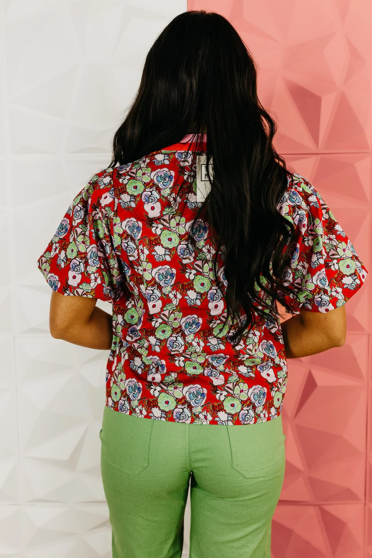 The Lucy Puff Sleeve Floral Top - Image 9