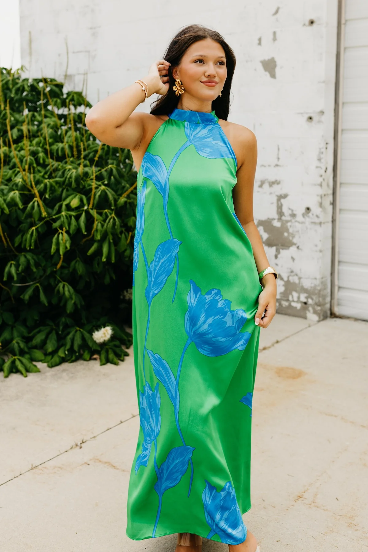 The Macie Halter Maxi Dress