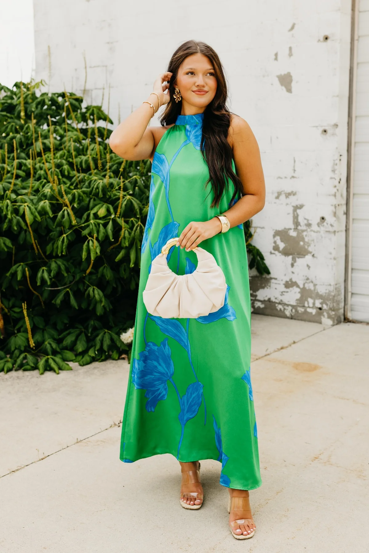 The Macie Halter Maxi Dress - Image 5
