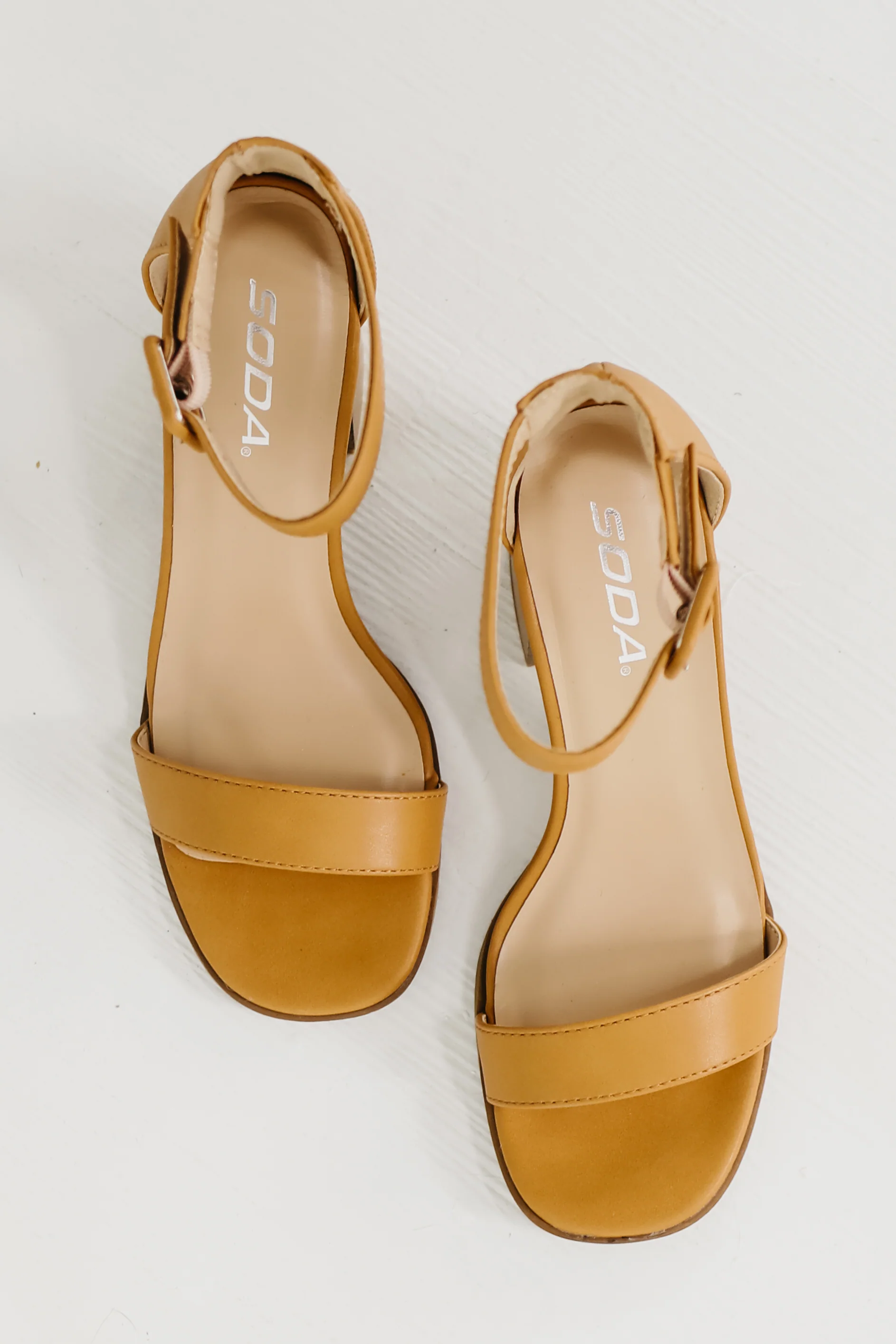 The Magic Block Heel - Caramel - FINAL SALE - Image 4
