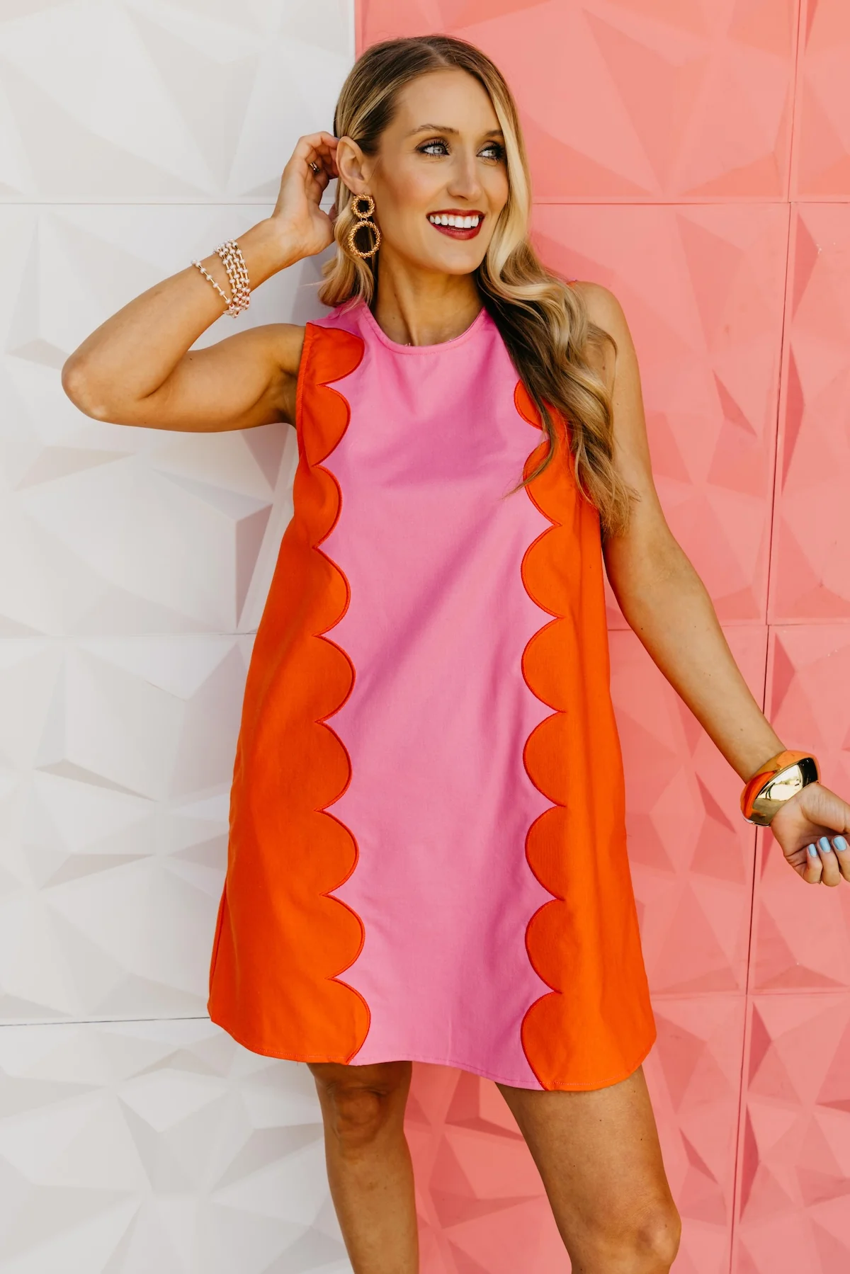 The Major Scallop Mini Dress