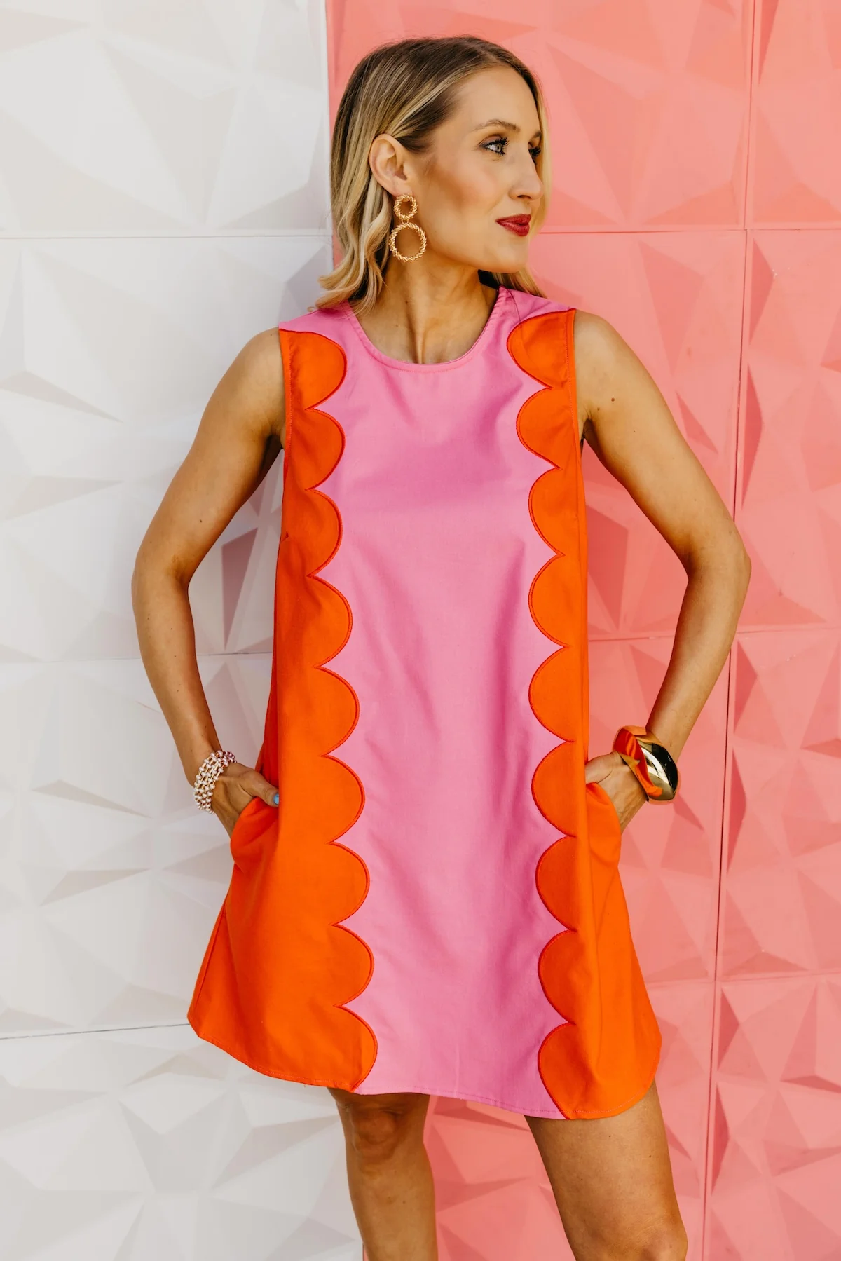 The Major Scallop Mini Dress - Image 10
