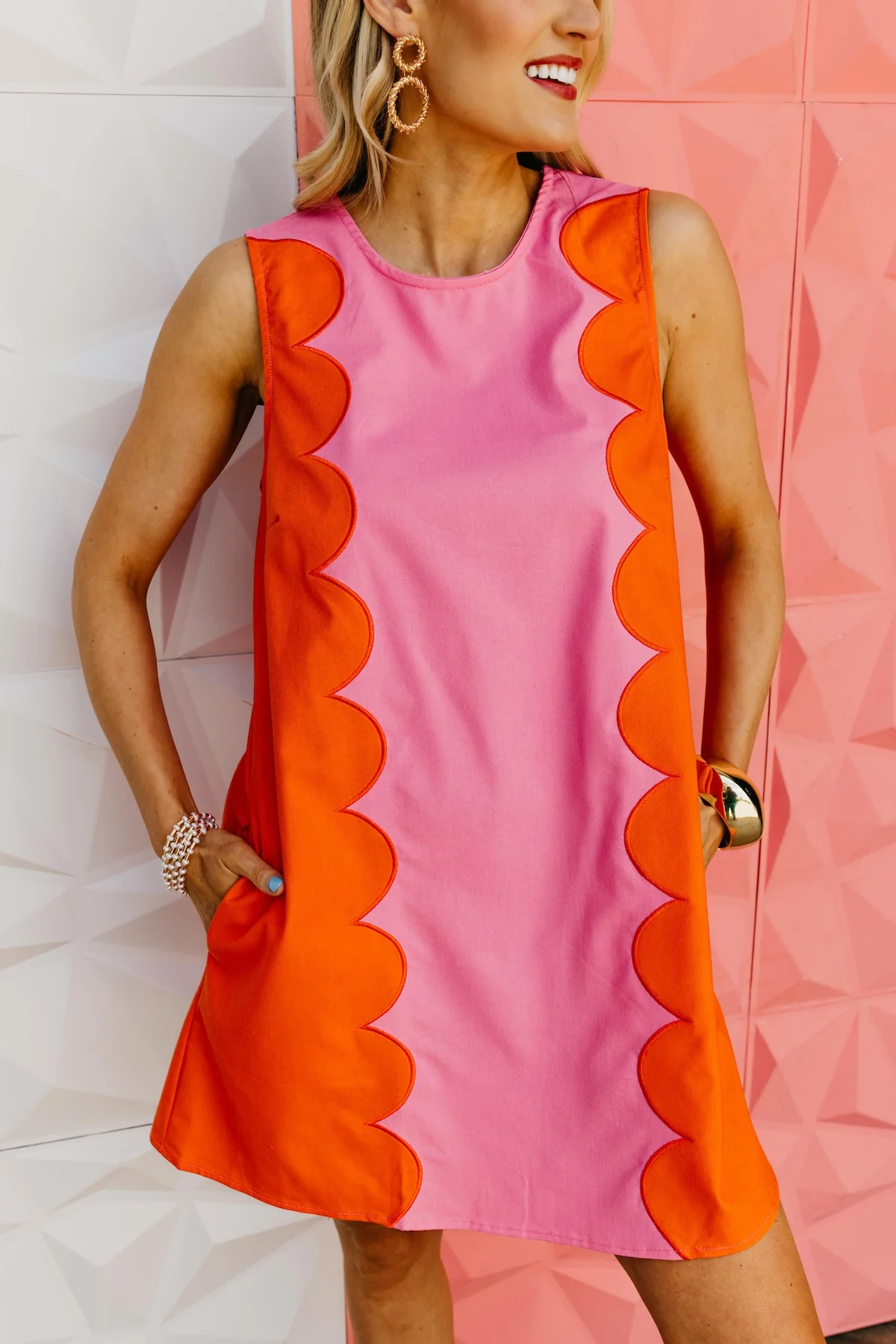 The Major Scallop Mini Dress - Image 4