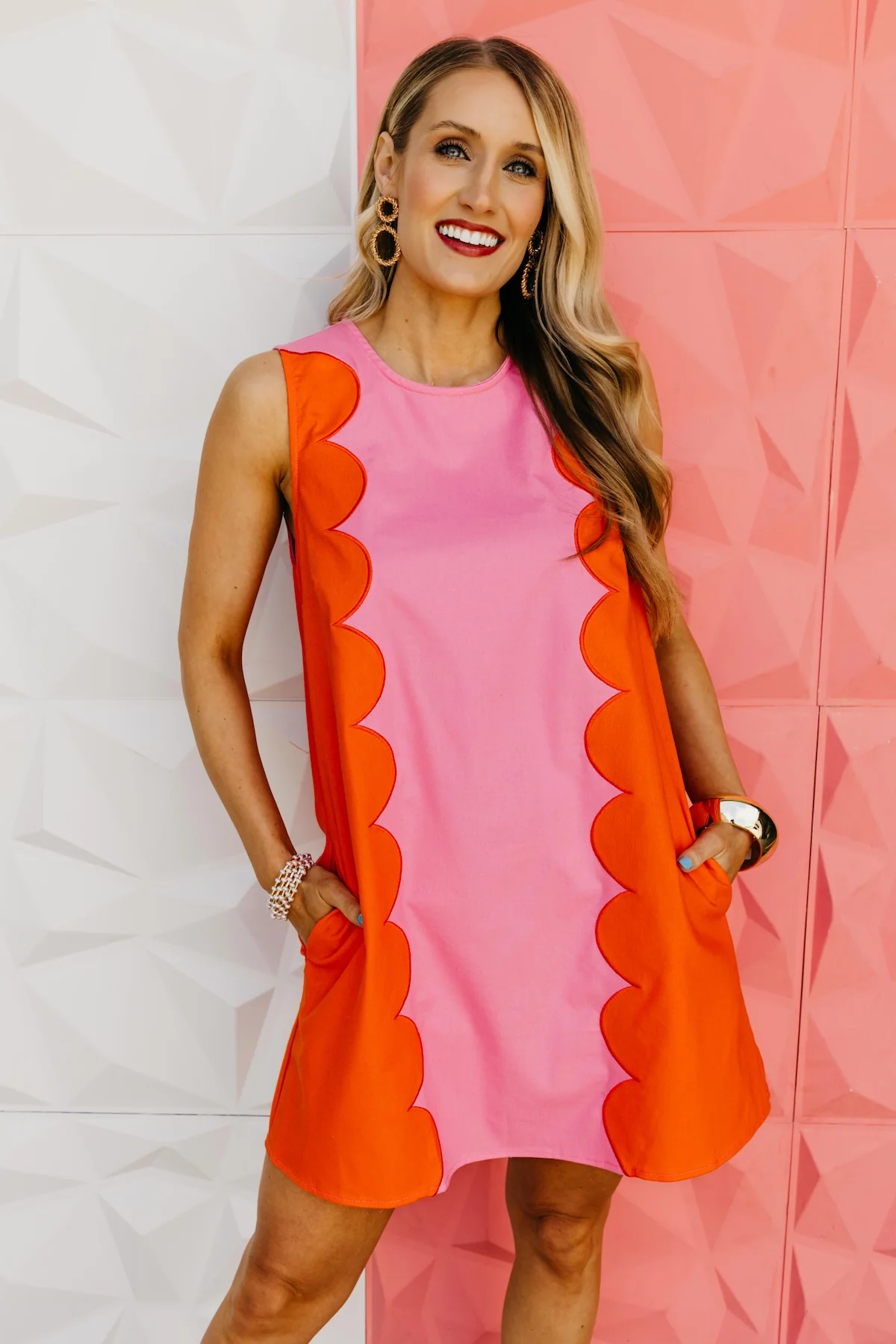 The Major Scallop Mini Dress - Image 9