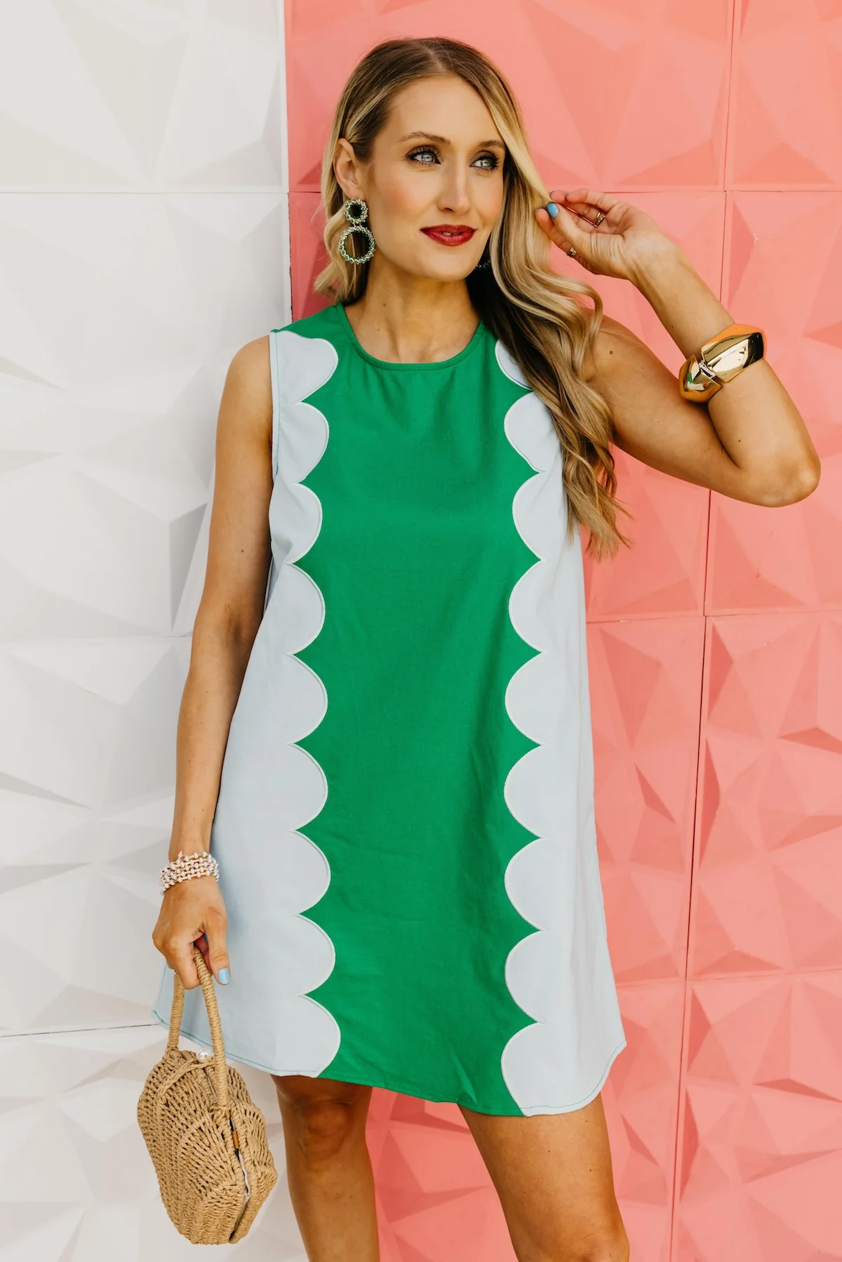 The Major Scallop Mini Dress