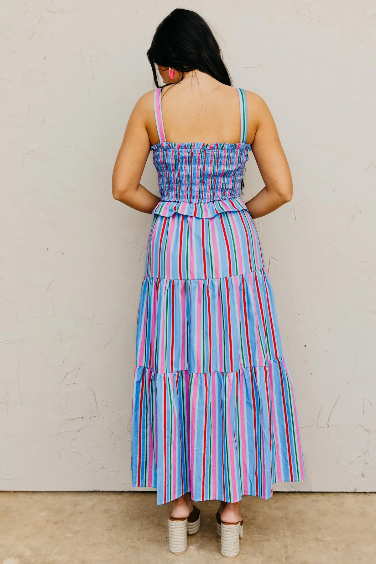 The Makayla Smocked Bodice Maxi Dress - Image 10