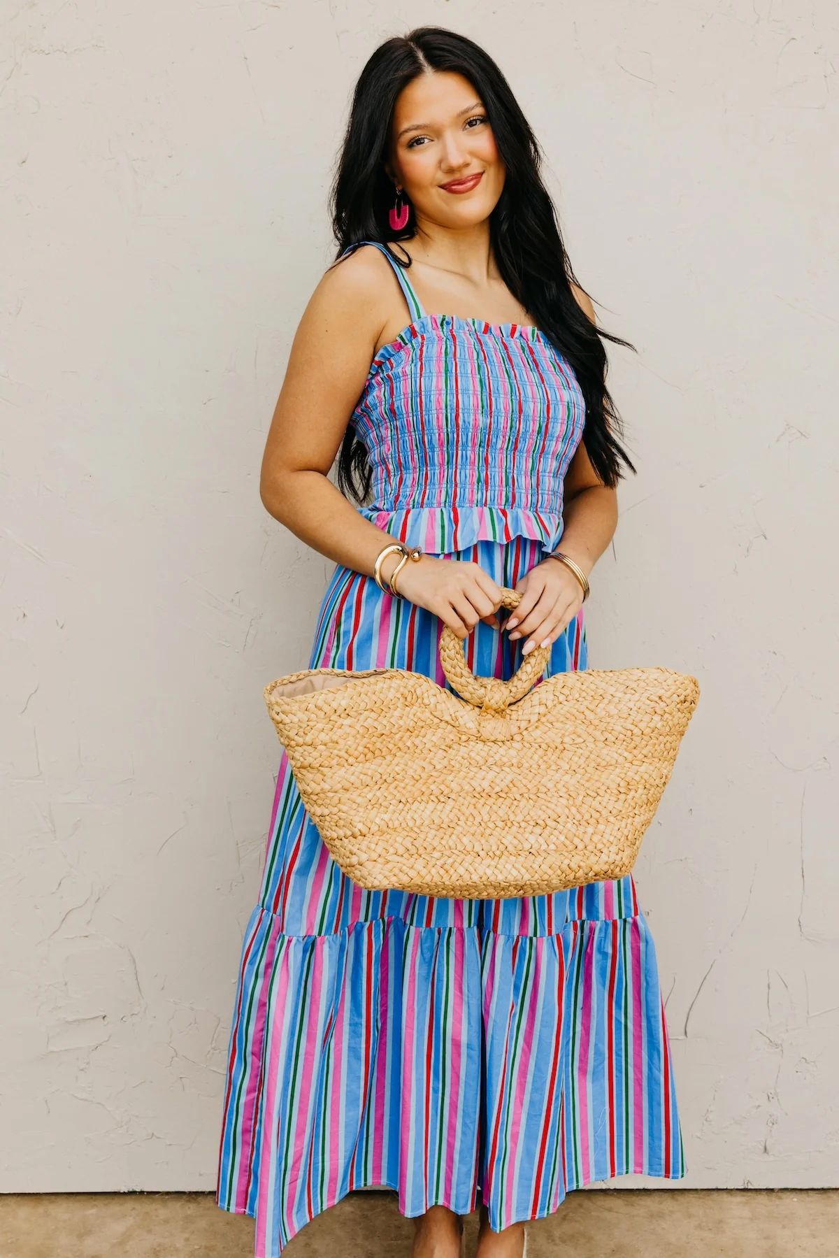 The Makayla Smocked Bodice Maxi Dress - Image 7