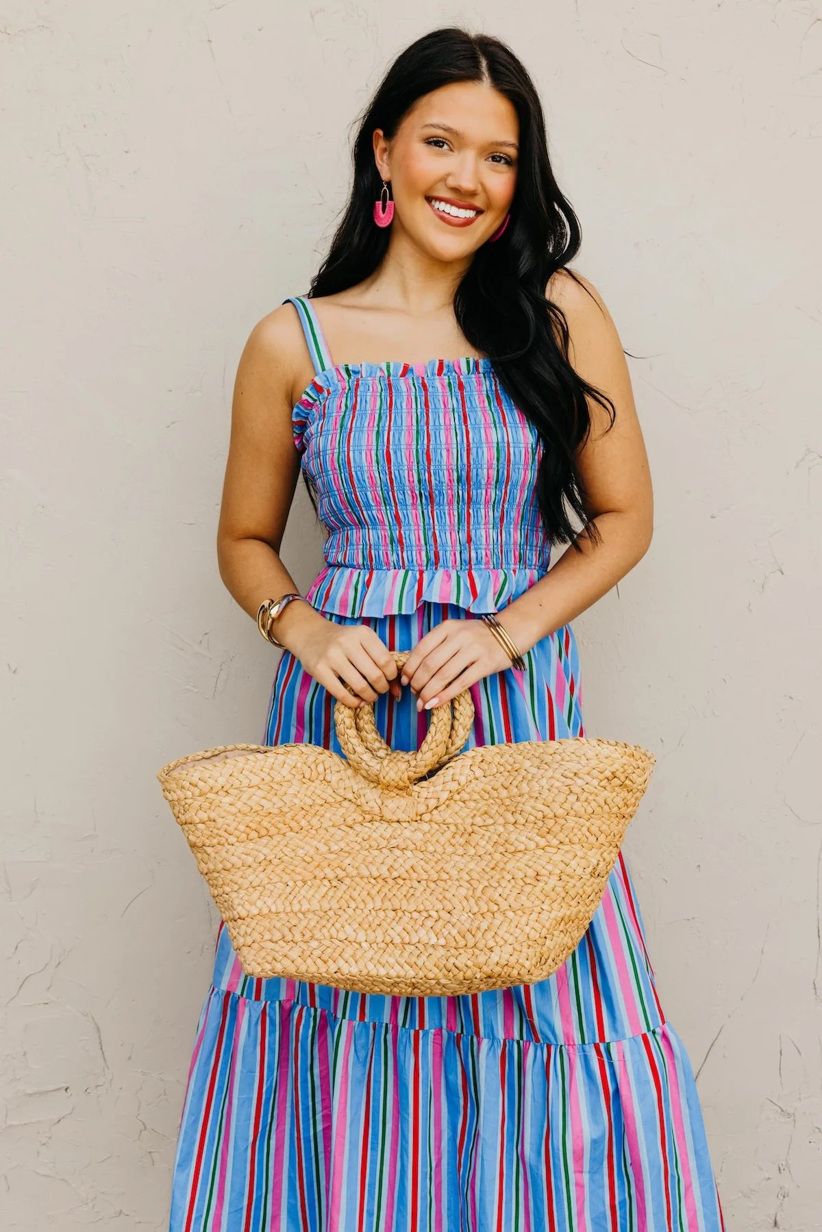 The Makayla Smocked Bodice Maxi Dress - Image 8