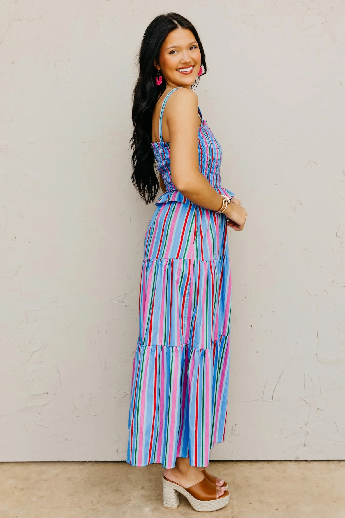 The Makayla Smocked Bodice Maxi Dress - Image 9