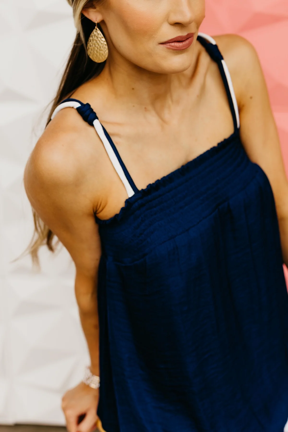 The Malakai Smocked Bubble Tube Tank Top - Image 3