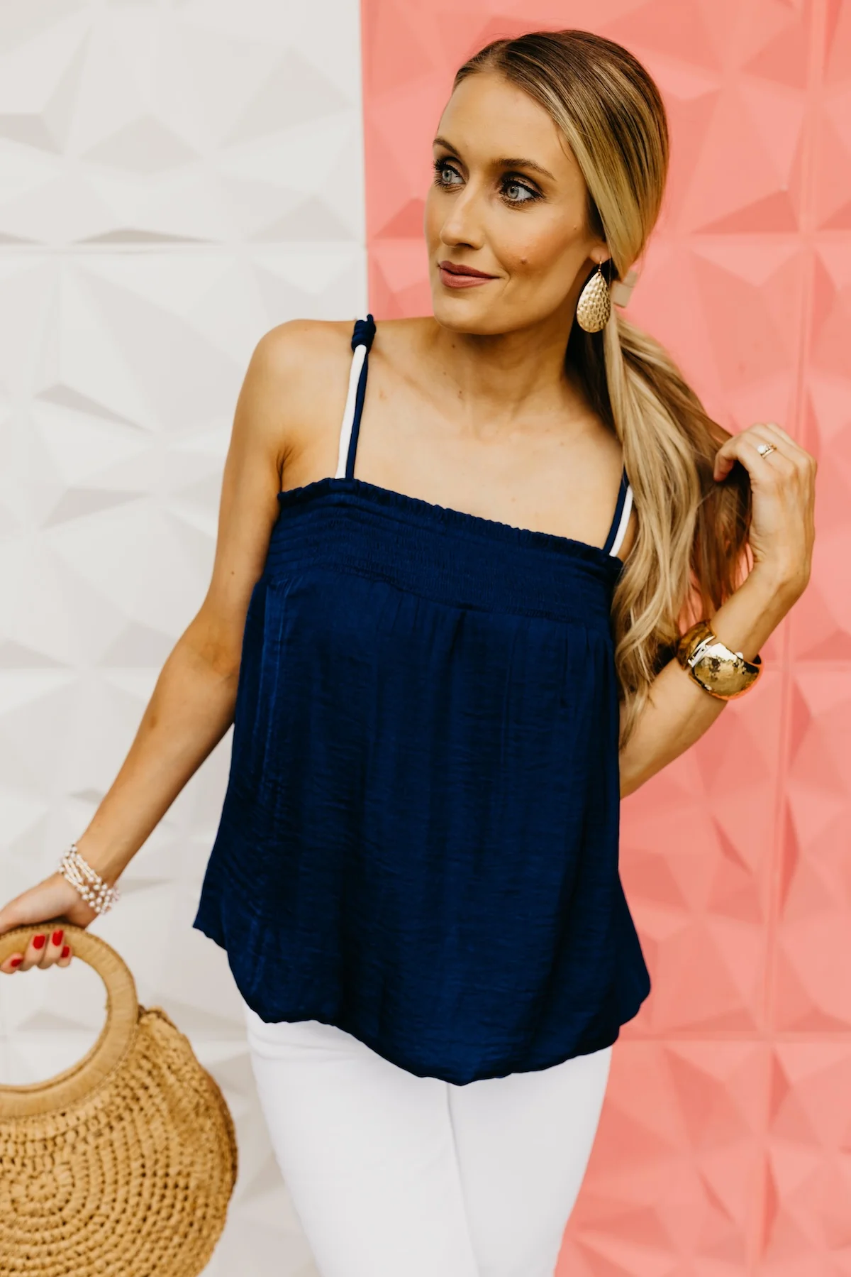 The Malakai Smocked Bubble Tube Tank Top - Image 5