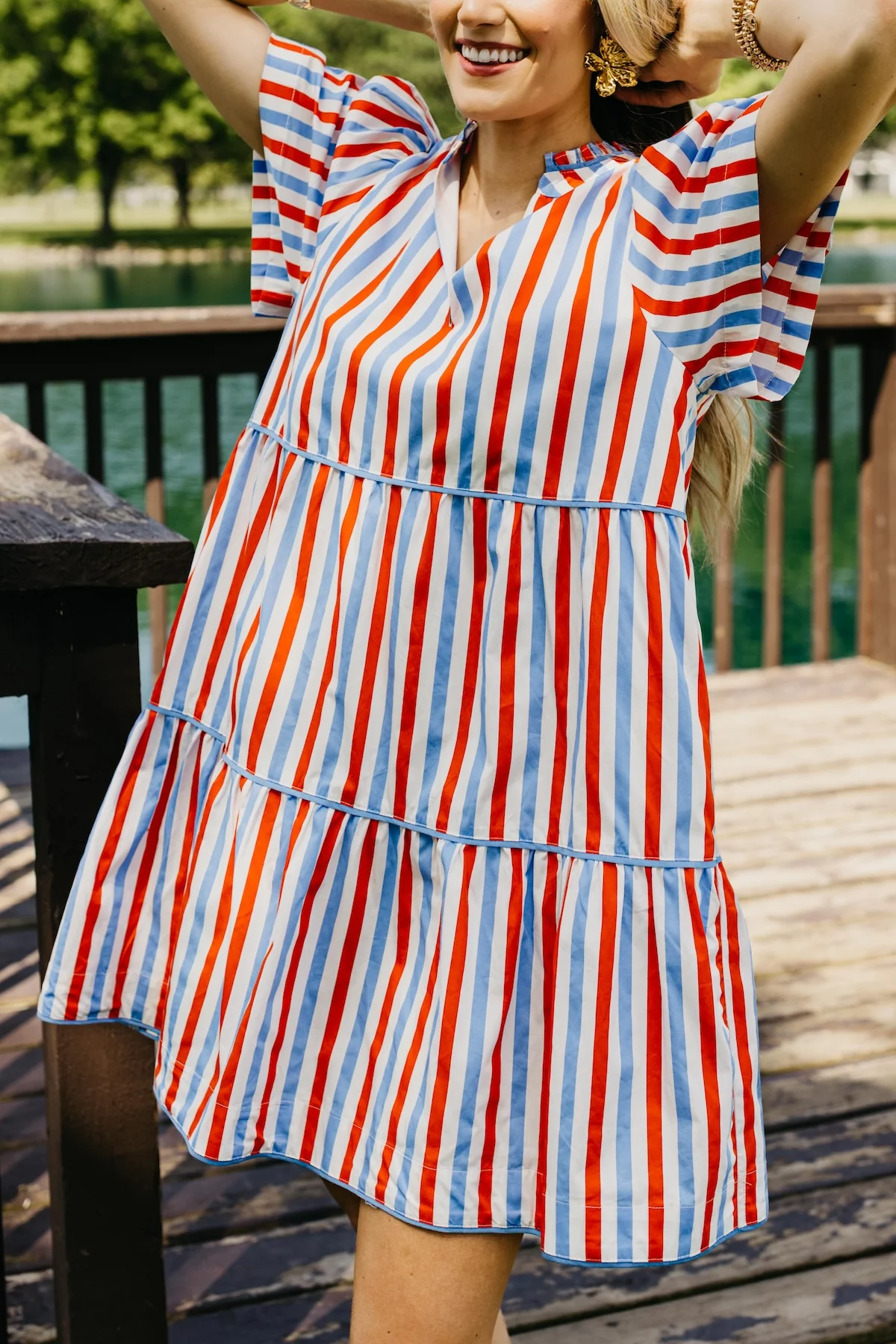 The Malaysia Tiered Mini Dress - Image 2