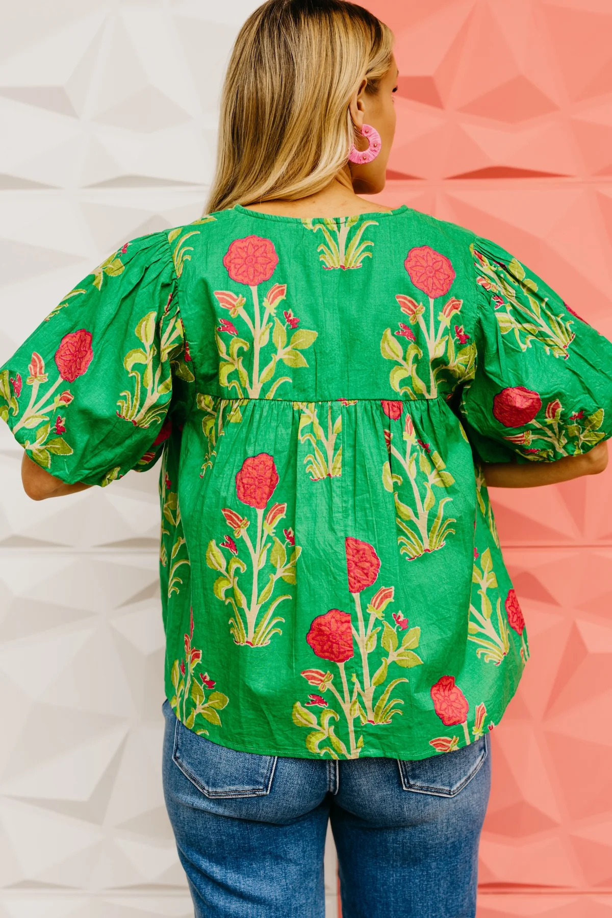 The Marley Puff Sleeve Floral Print Top - Image 13