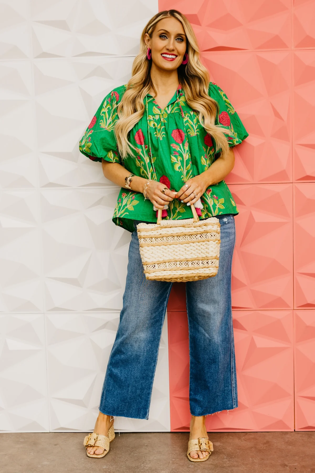 The Marley Puff Sleeve Floral Print Top - Image 4