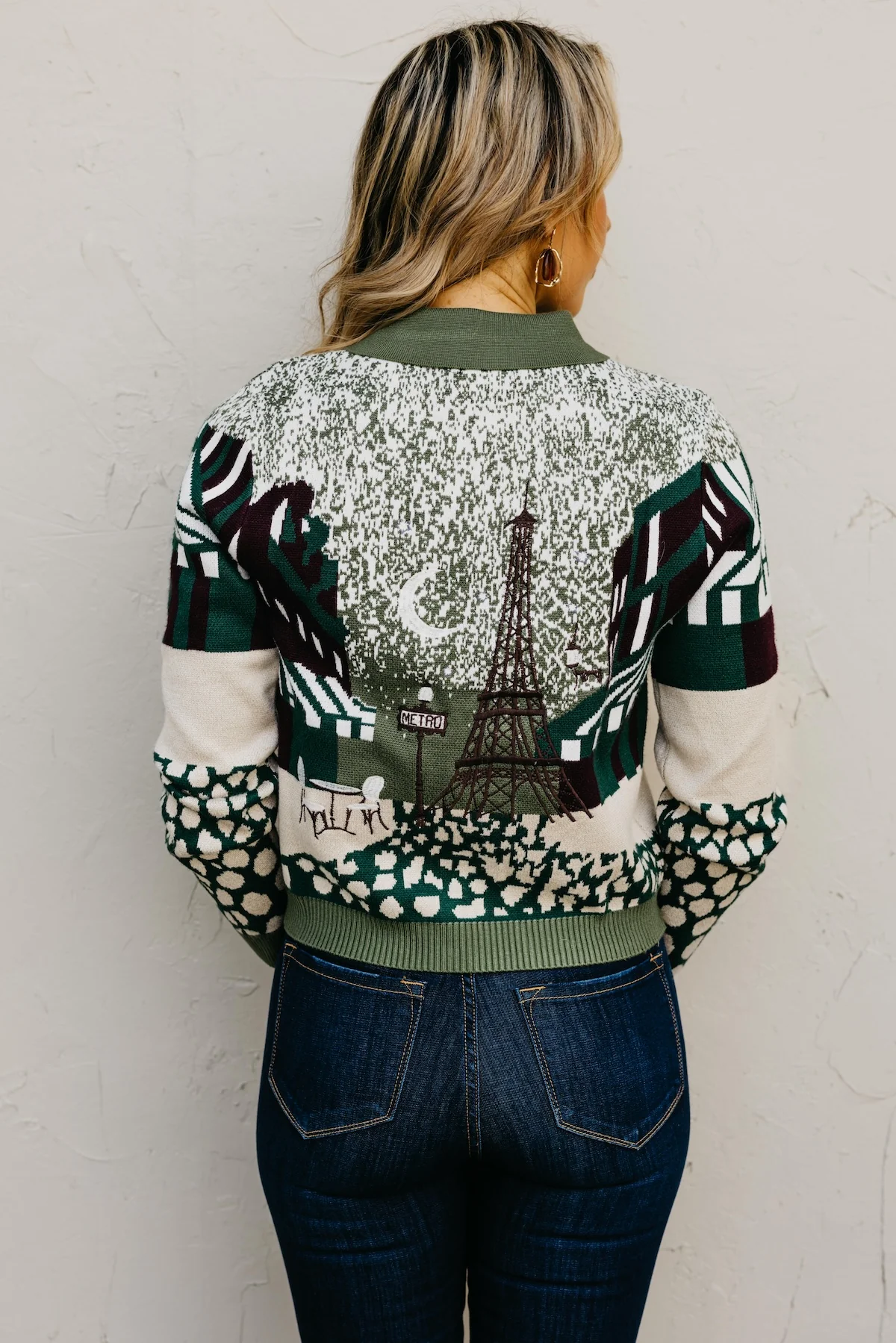 The Marsee Embroidered Jacquard Cardigan - Image 10