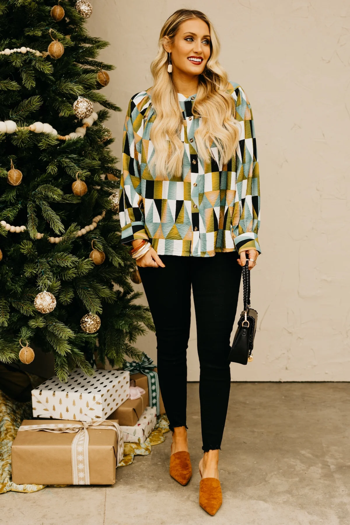 The Max Geo Print Blouse - Image 4