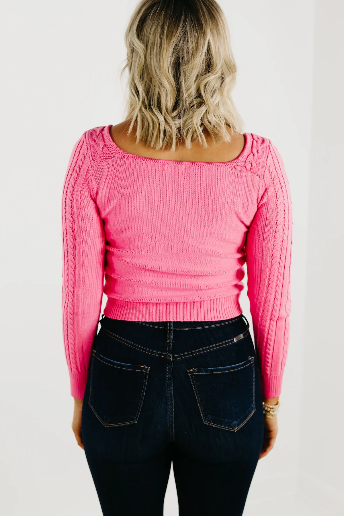 The Lush Maxine Cable Knit Sweater - FINAL SALE - Image 9