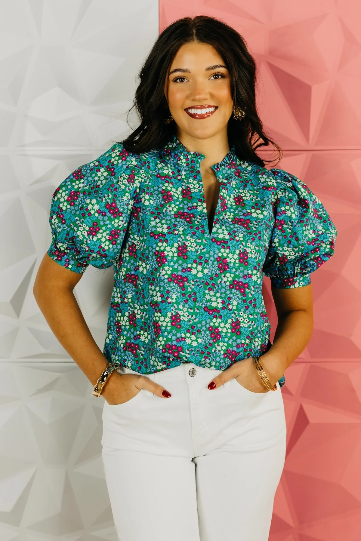 The Milan Puff Sleeve Blouse - Image 6