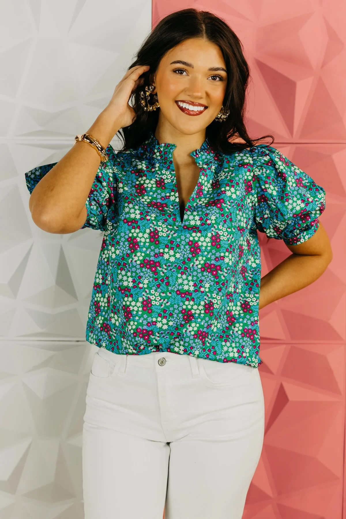 The Milan Puff Sleeve Blouse - Image 7