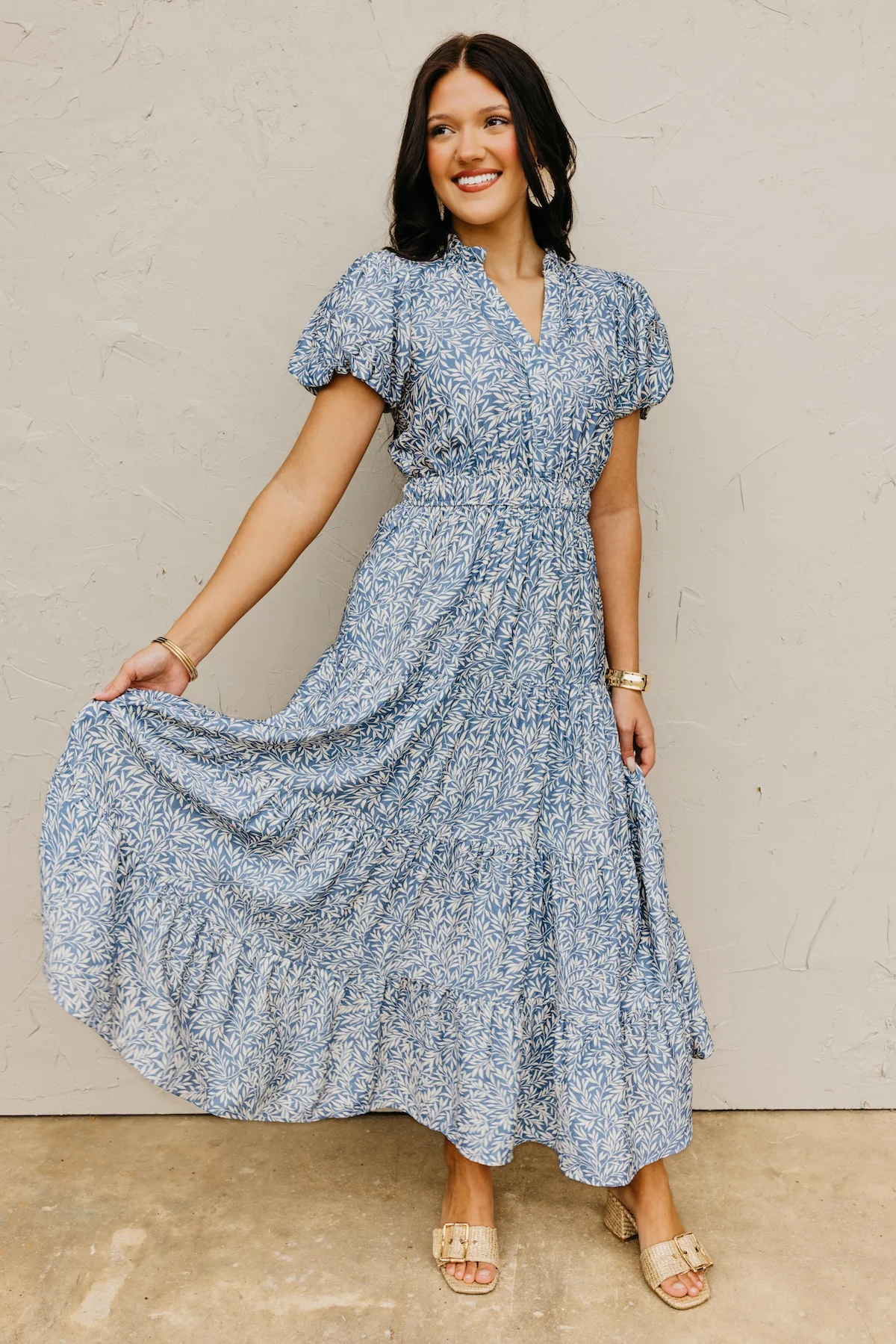 The Milo Bubble Sleeve Maxi Dress - Image 2