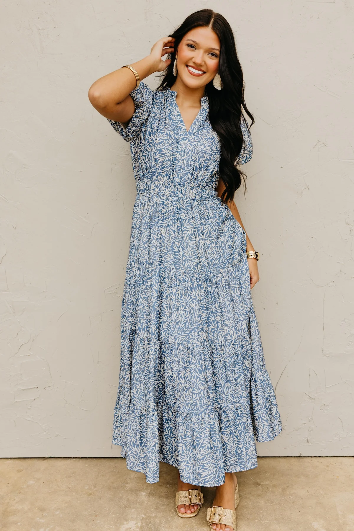The Milo Bubble Sleeve Maxi Dress - Image 3