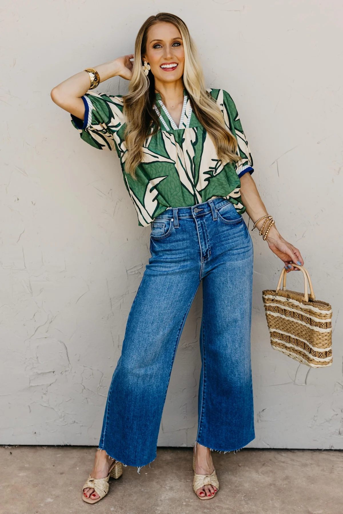 The Mira Geometric Blouse - Image 2