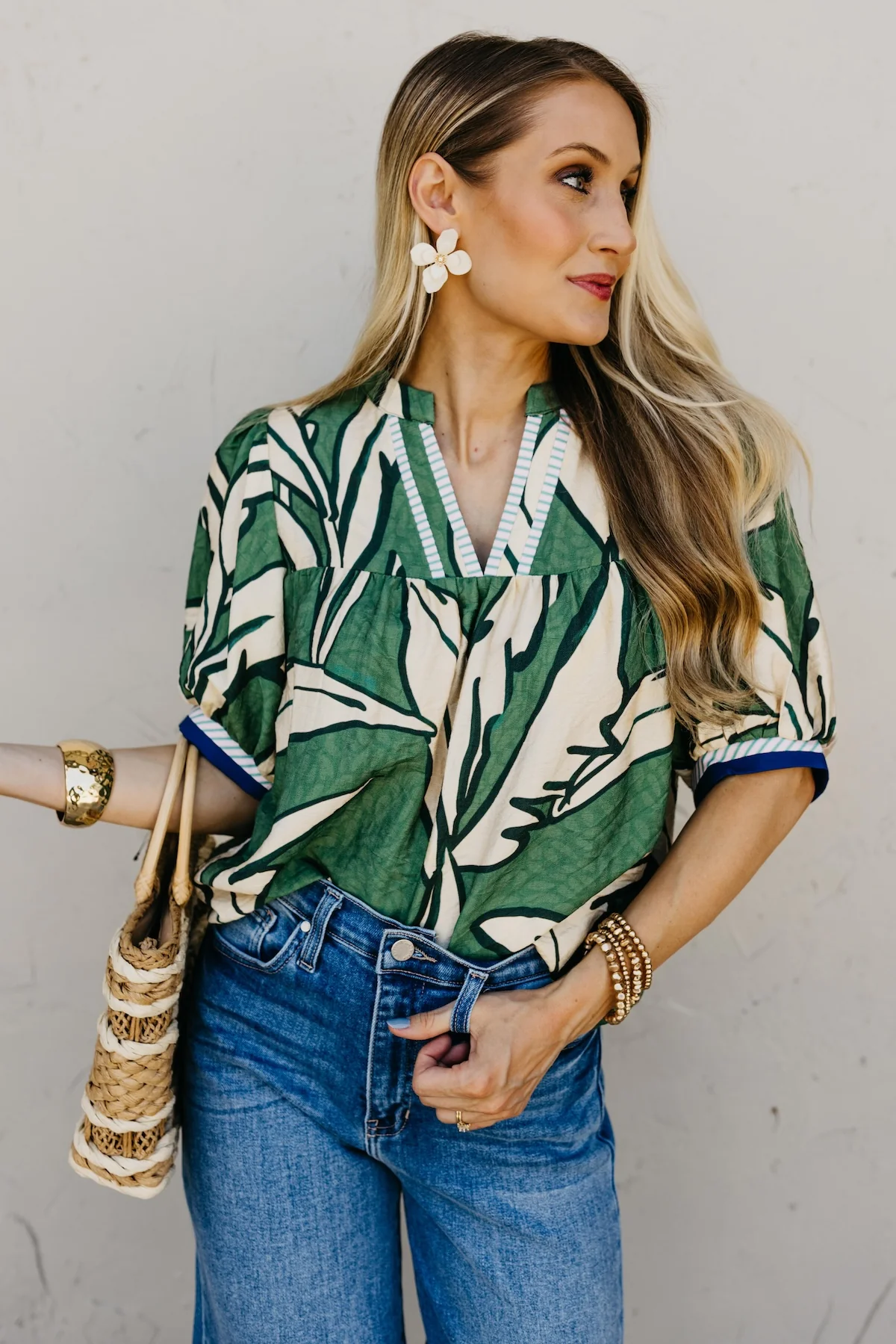 The Mira Geometric Blouse - Image 5