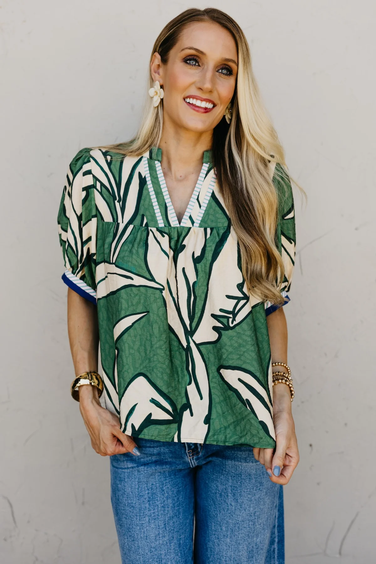 The Mira Geometric Blouse - Image 8