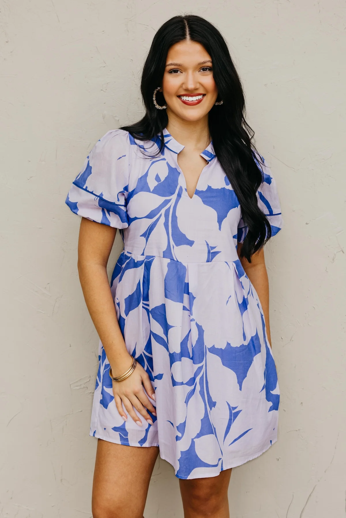 The Mya Floral Shift Mini Dress