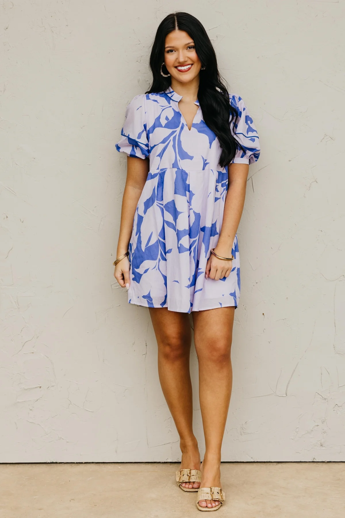 The Mya Floral Shift Mini Dress - Image 2