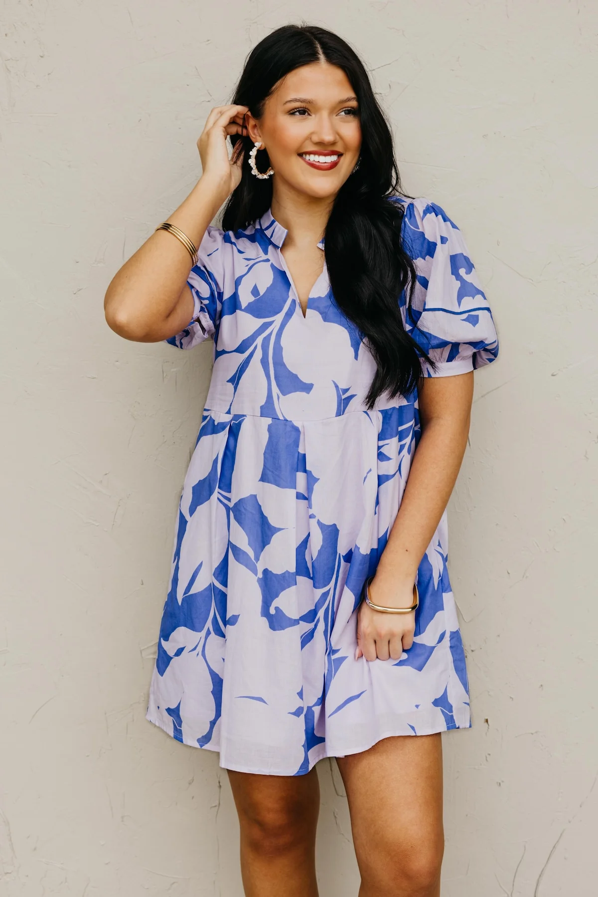 The Mya Floral Shift Mini Dress - Image 4