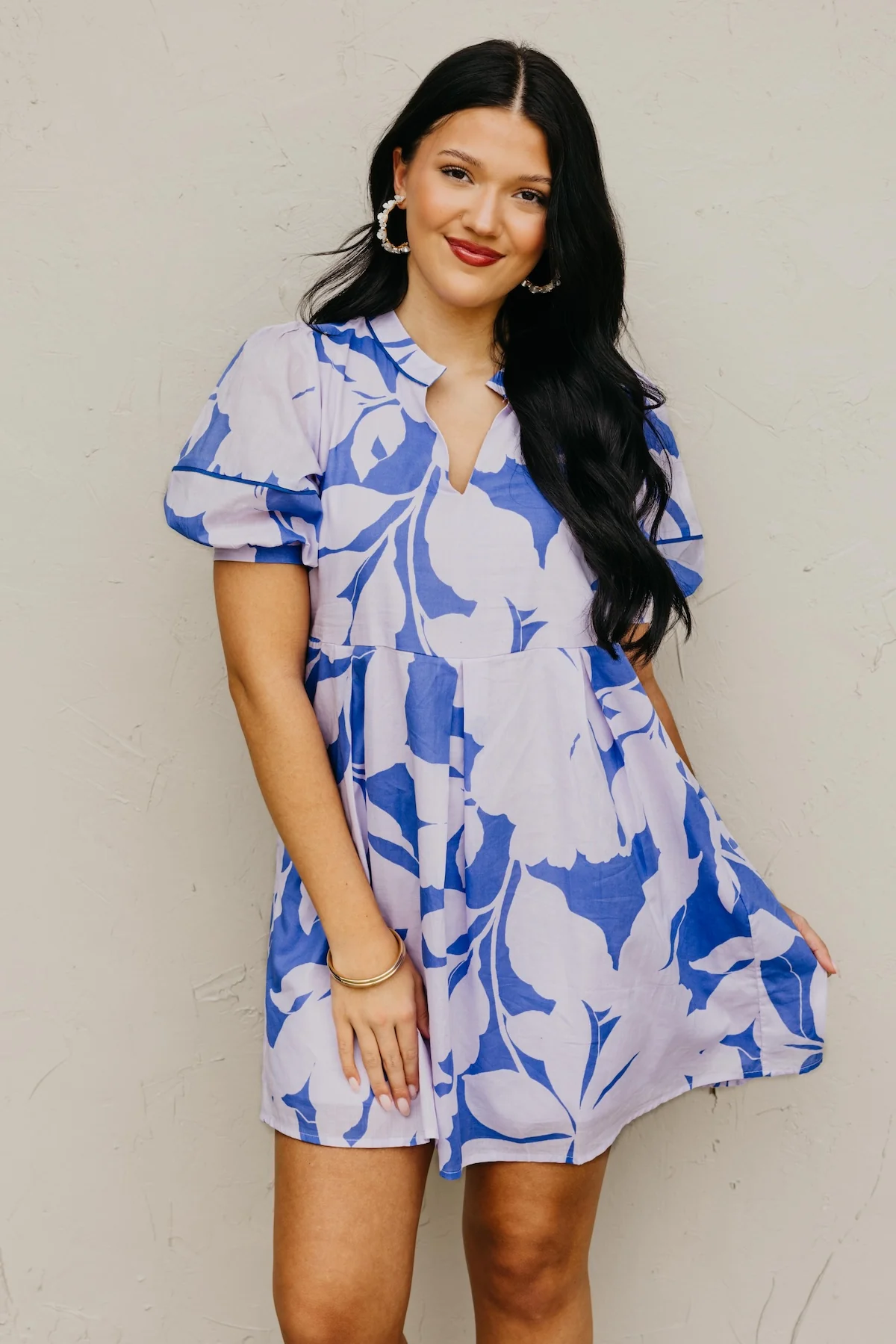 The Mya Floral Shift Mini Dress - Image 5