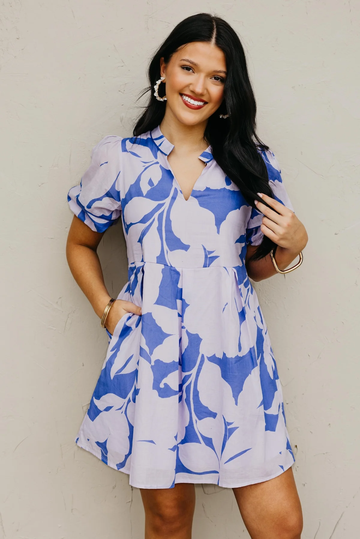 The Mya Floral Shift Mini Dress - Image 6