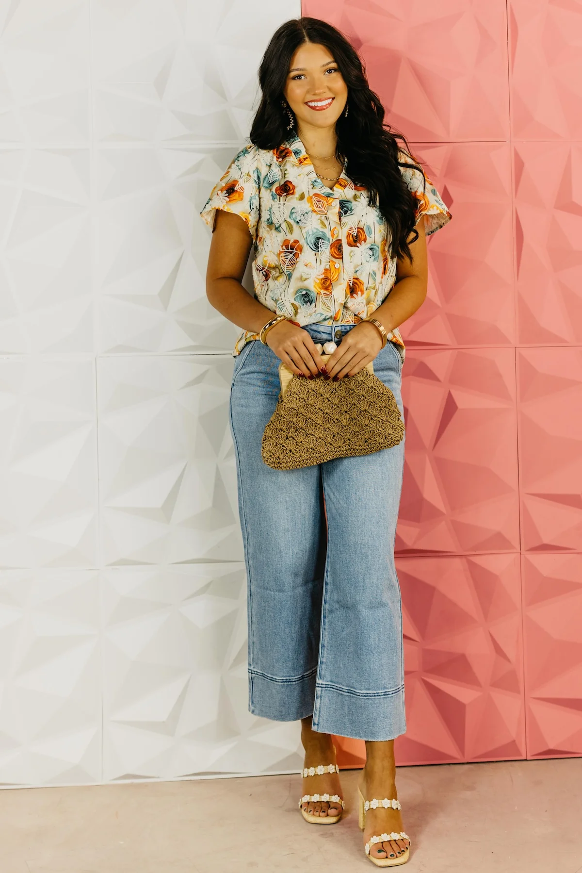 The Neisha Floral Embroidered Print Top - Image 5