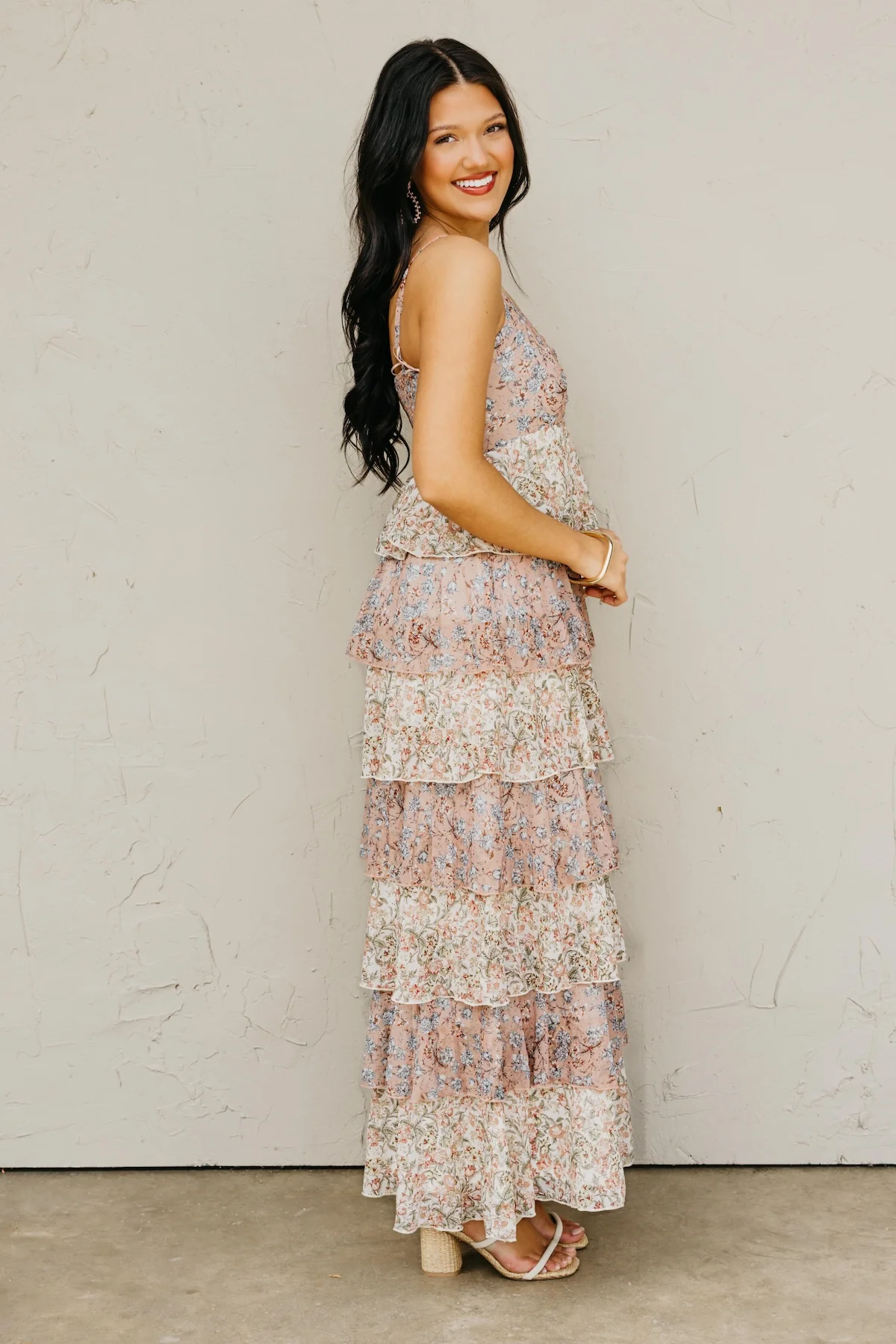 The Nicole Tiered Ruffle Maxi Dress - Image 4