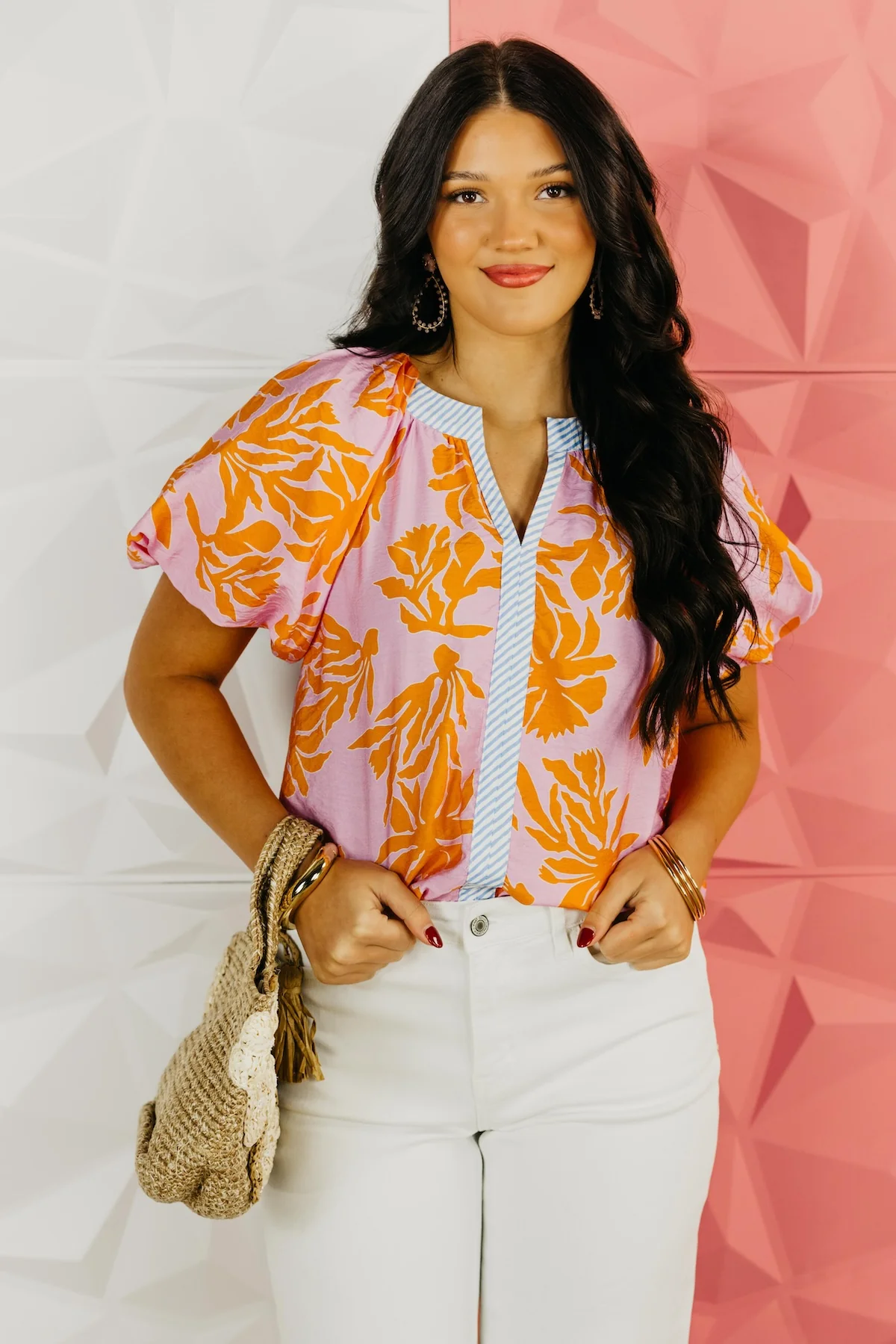 The Nolan Puff Sleeve Floral Top - Image 4