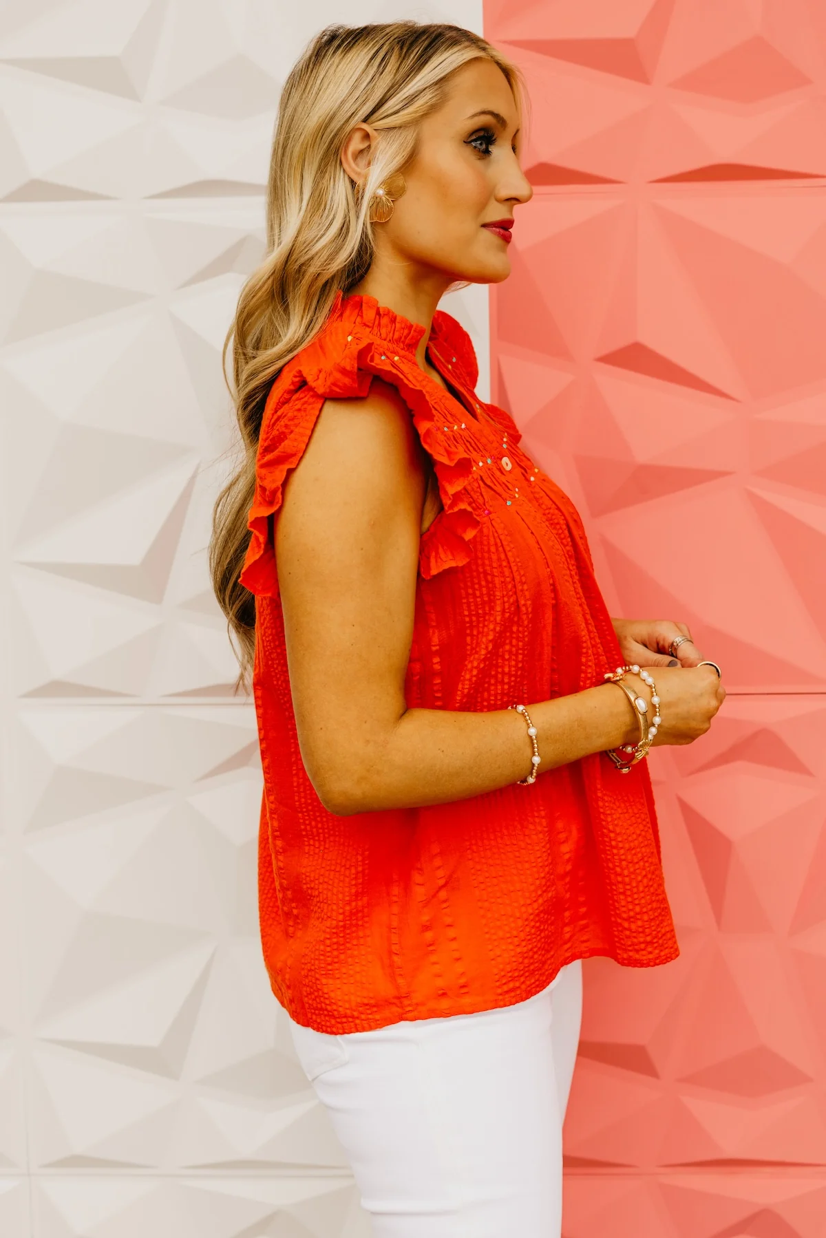 The Norah Embroidered Button Down Shirt - Image 11